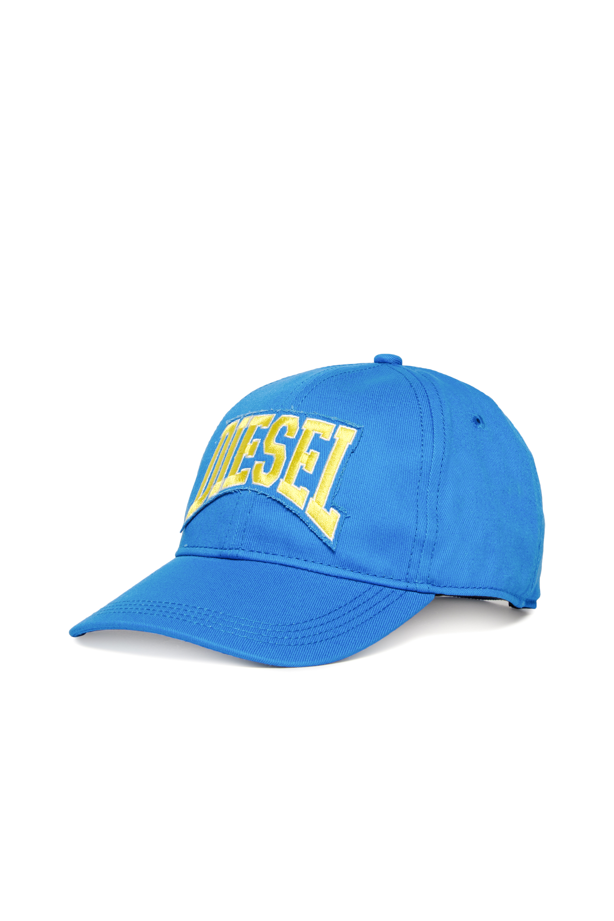 Diesel - FCGUS, Herren Basecap mit besticktem Logo-Patch in Blau/Gelb - 1