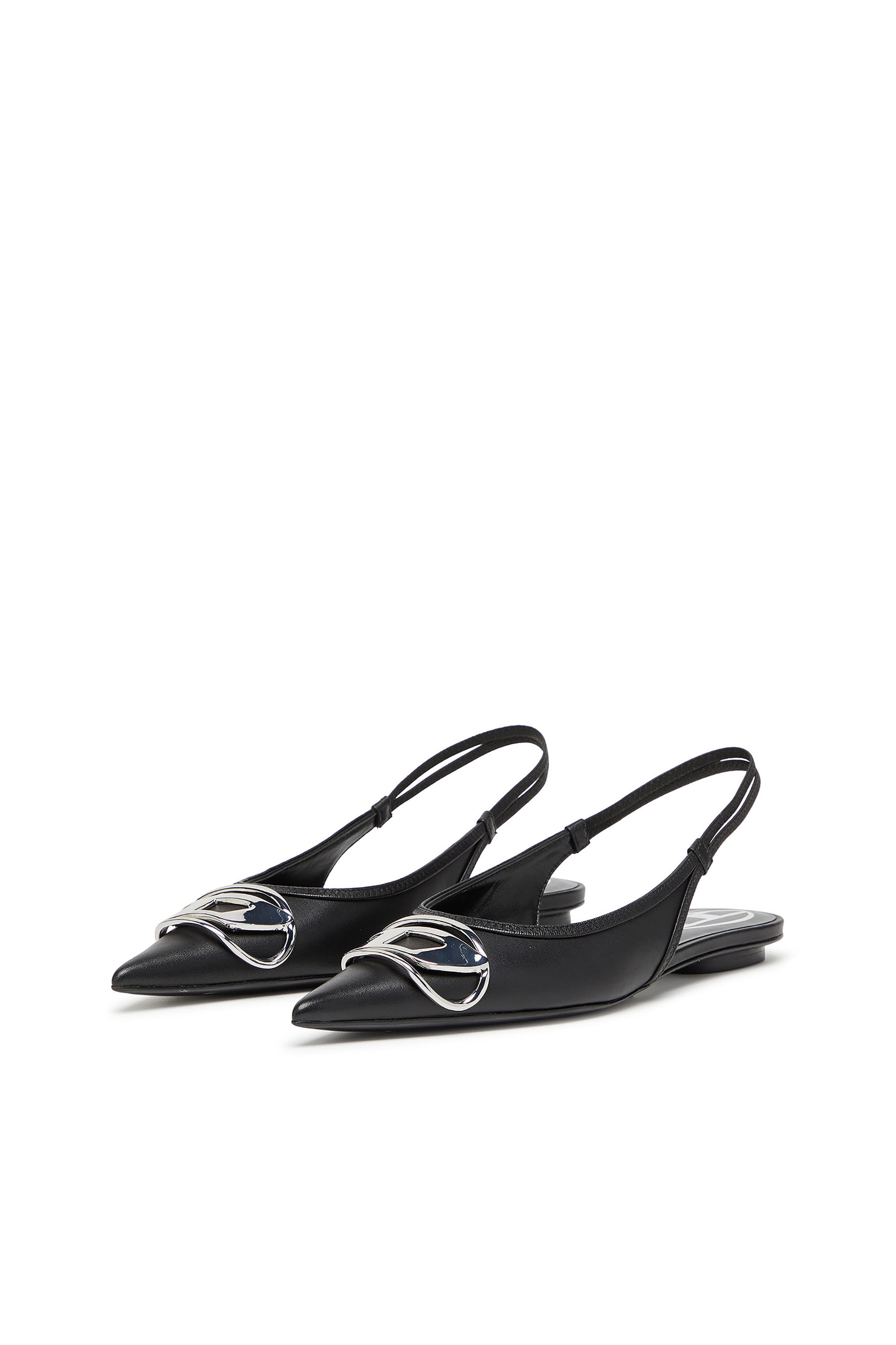 Diesel - D-VENUS SB BAL, Damen D-Venus-Flache Slingback-Schuhe aus Nappa-Leder in Schwarz - 8
