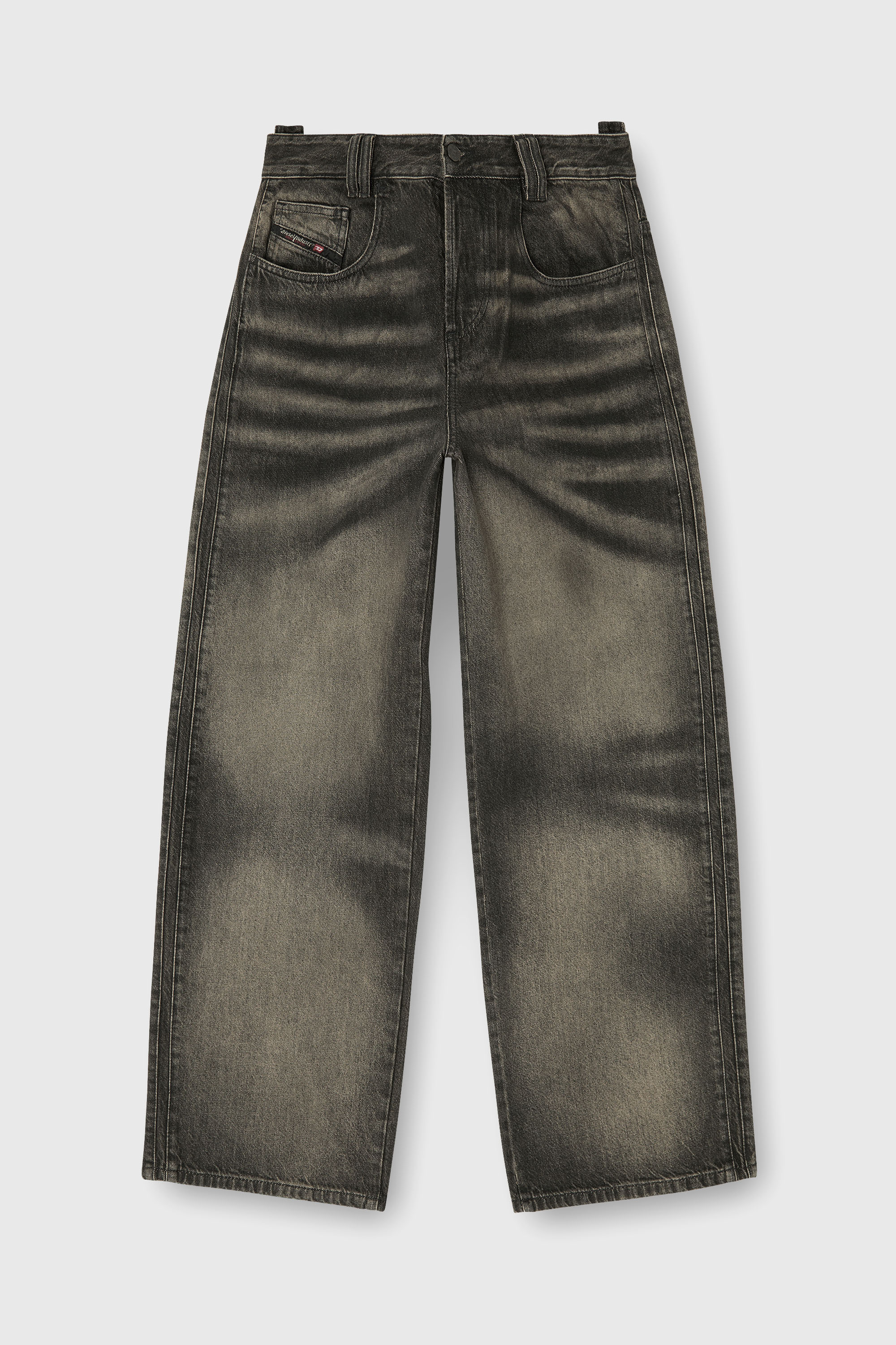 Diesel - Unisex Relaxed Jeans 1982 D-Hakou 09R33, Schwarz/Dunkelgrau - 2