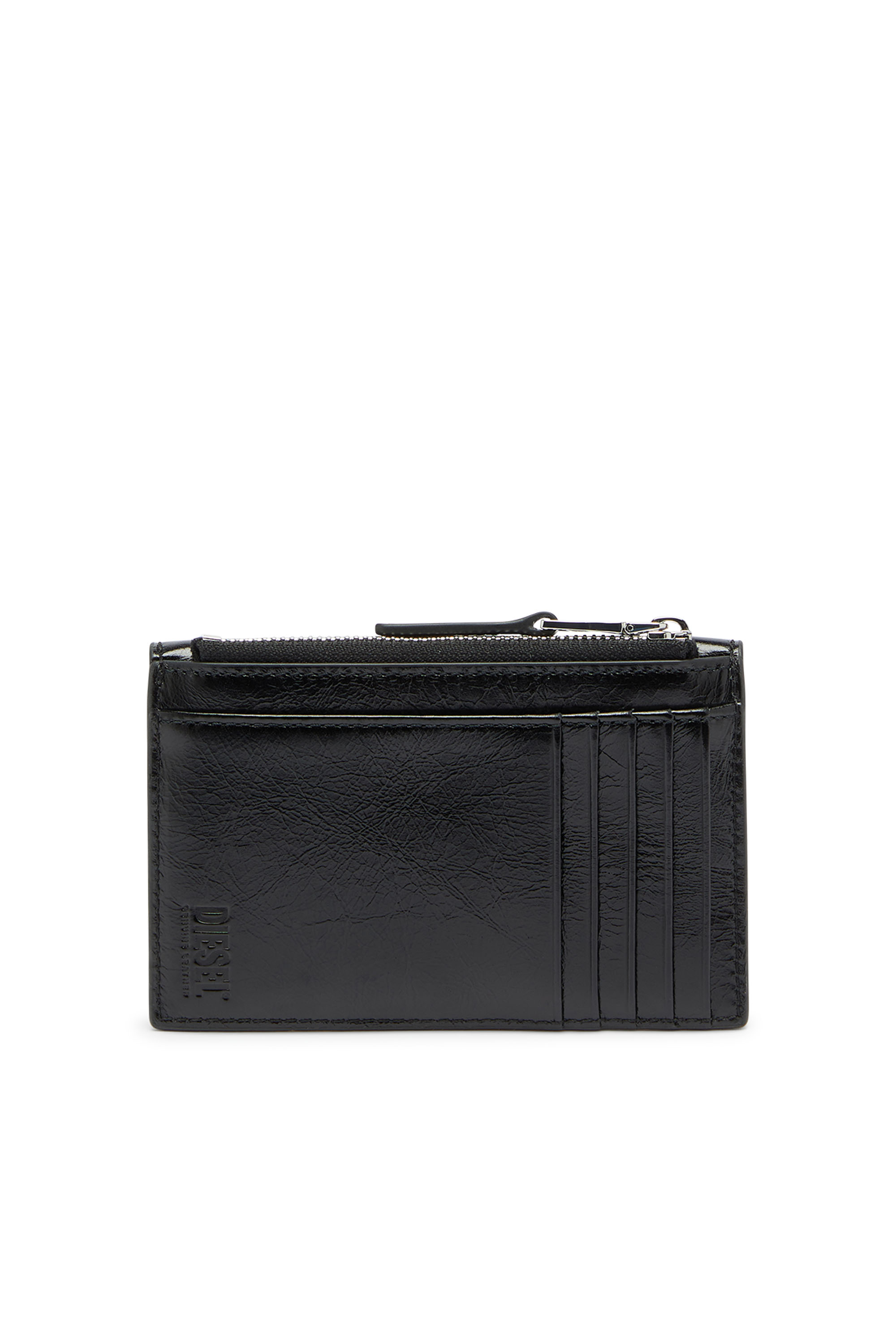 Diesel - D-ENVELOP CARD HOLDER, Damen Kartenetui im Umschlagstil aus gl&auml;nzendem, geknittertem Leder in null - 2