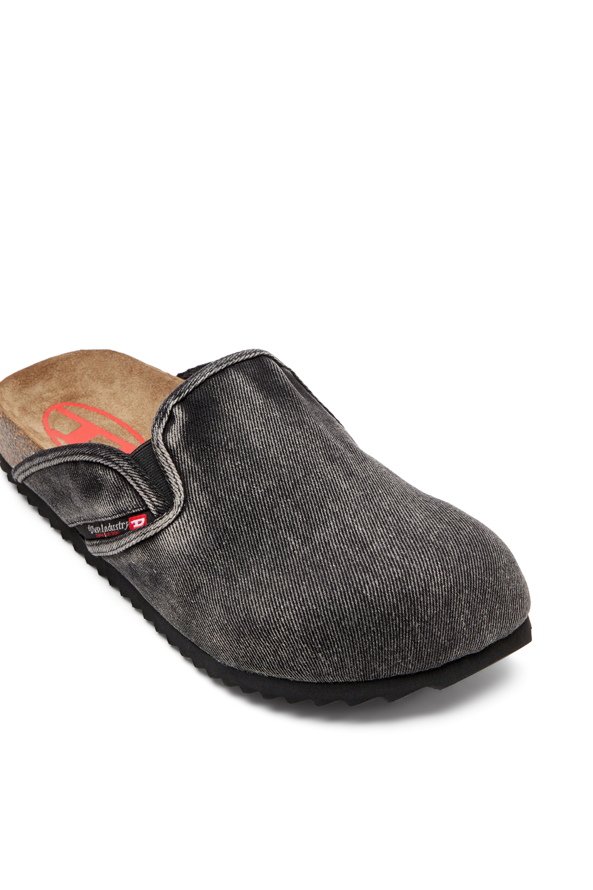 Diesel - D-WOODSTOCK SLIP-ON, Herren Mules aus Denim in Schwarz - 6