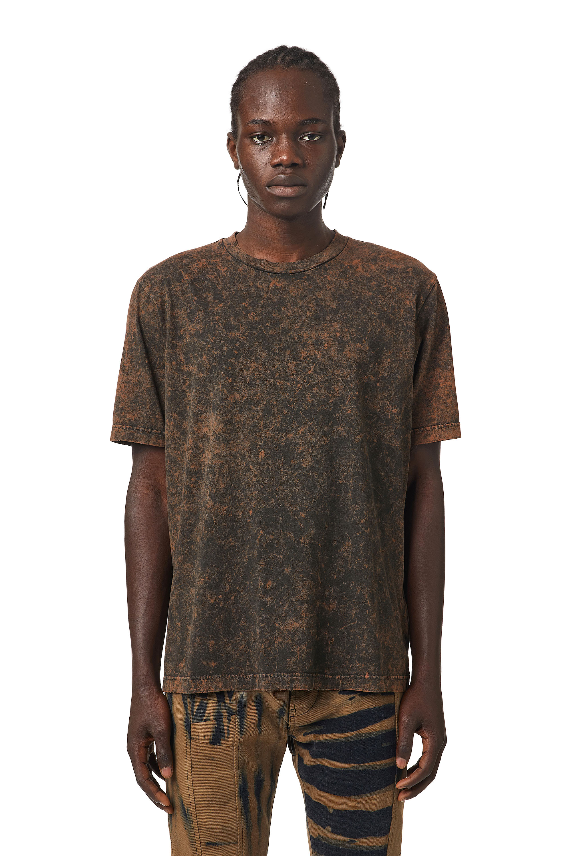 T-JUST-SLITS-B65, Schwarz/Braun - T-Shirts