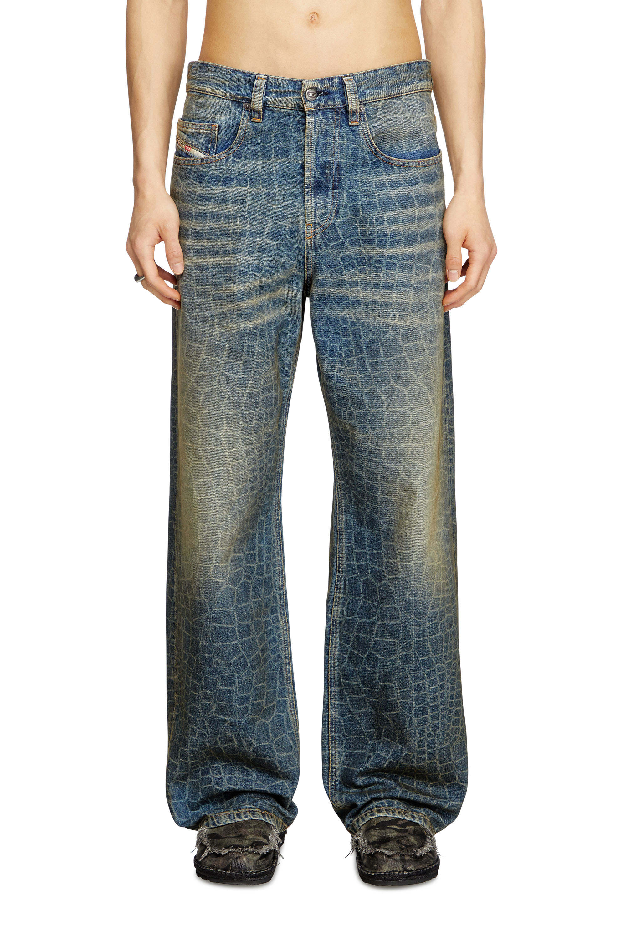 Diesel - Herren Relaxed Jeans 2001 D-Macro 007BU, Dunkelblau - 1