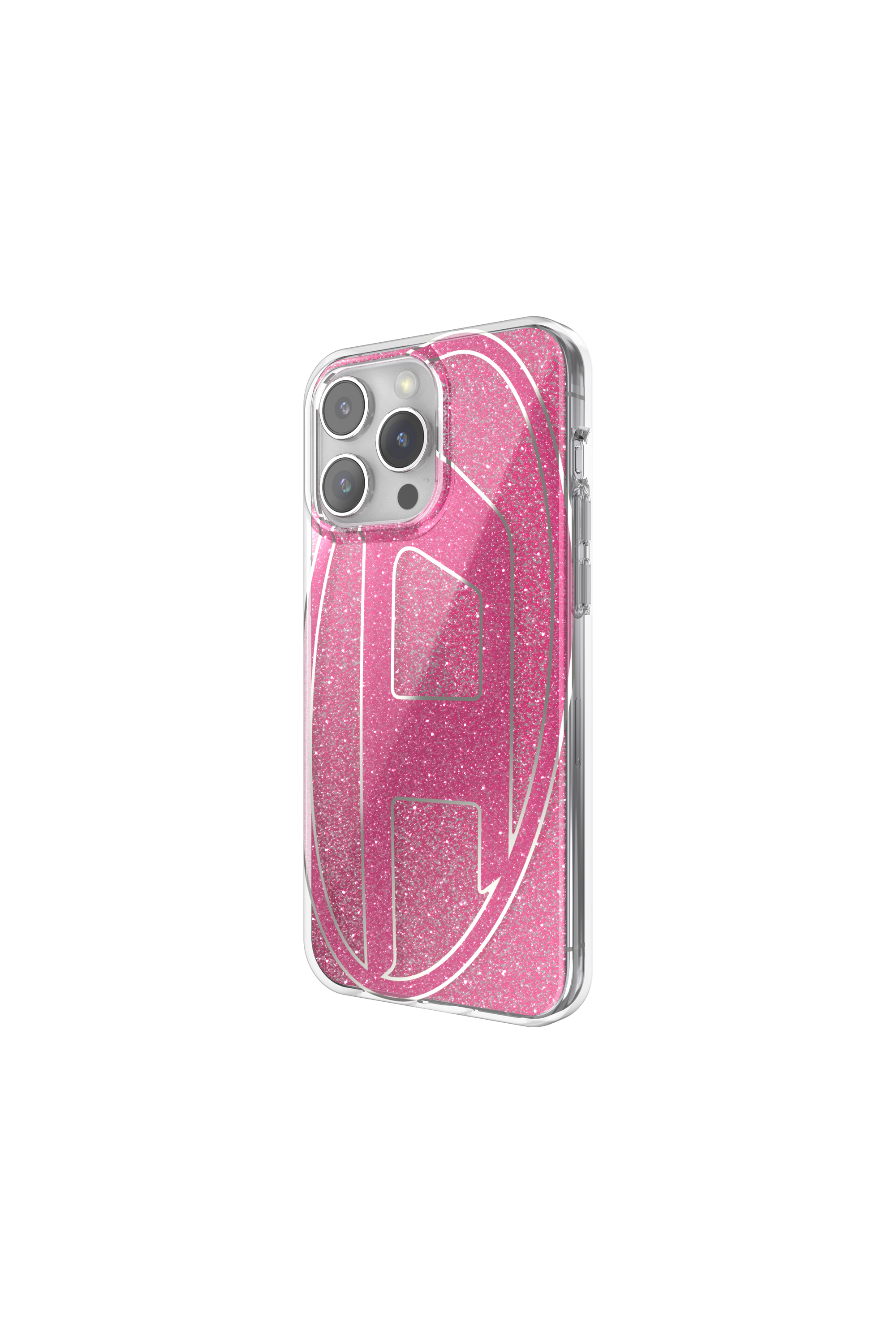 Diesel - 60037 AOP CASE, Unisex Glitter Case für iP 15 Pro Max in Rosa - 4