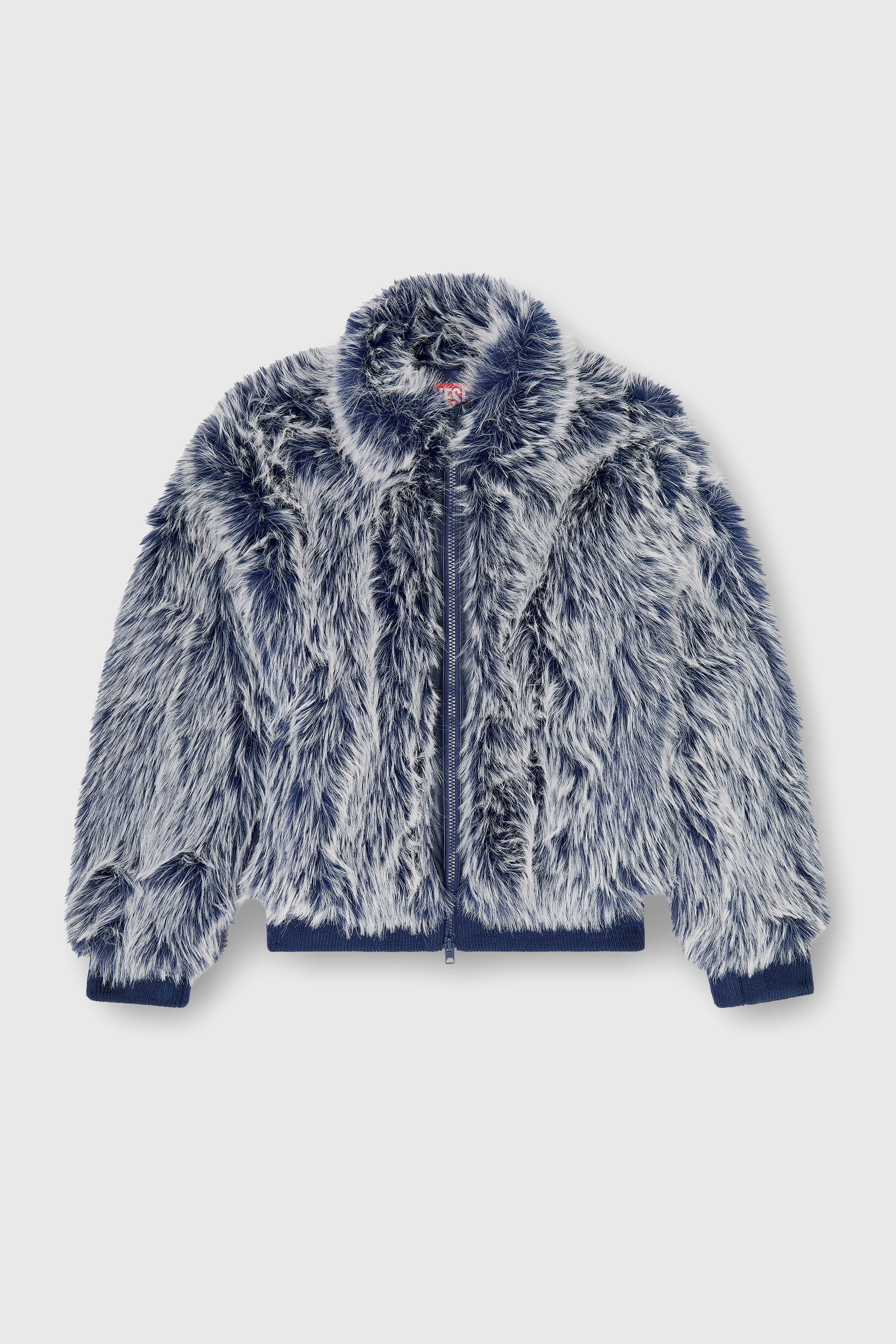 Diesel - W-VICTOR, Herren Flauschige Winterjacke in Mittelblau - 2