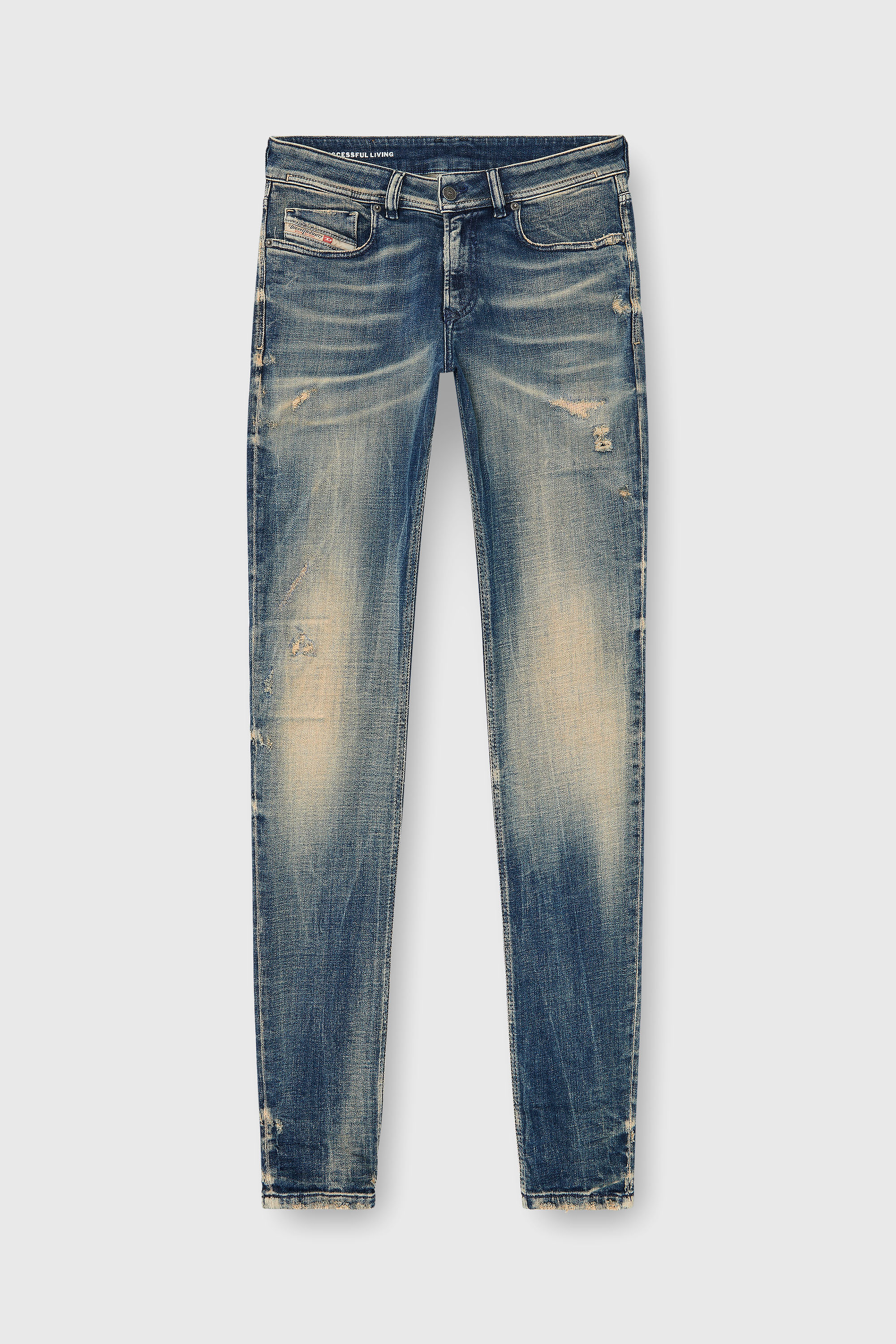 Diesel - Herren Skinny Jeans 1979 Sleenker 09P68, Dunkelblau - 2