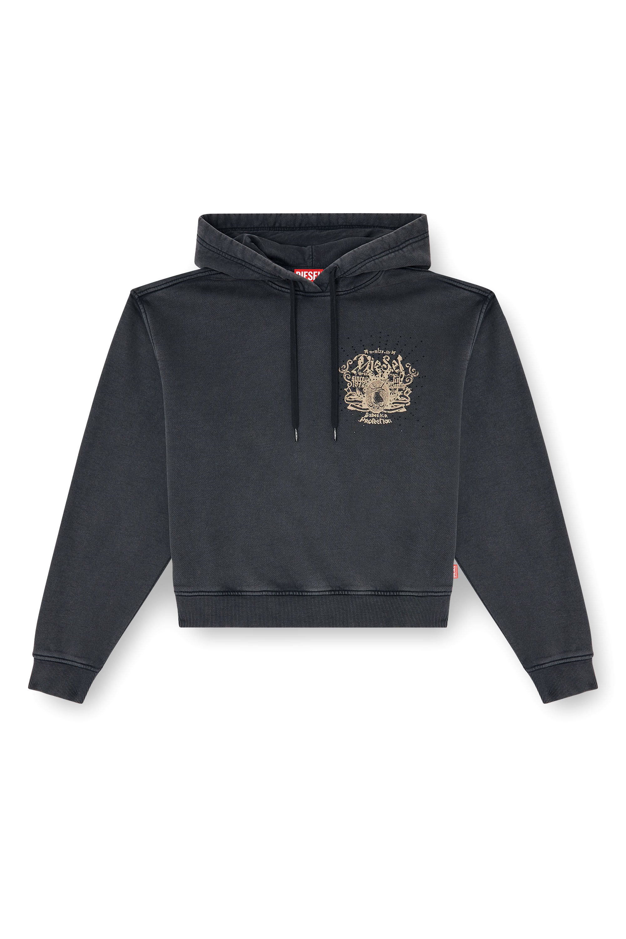 Diesel - F-PHOENY, Damen Hoodie mit Prints und Strasssteinen in null - 3