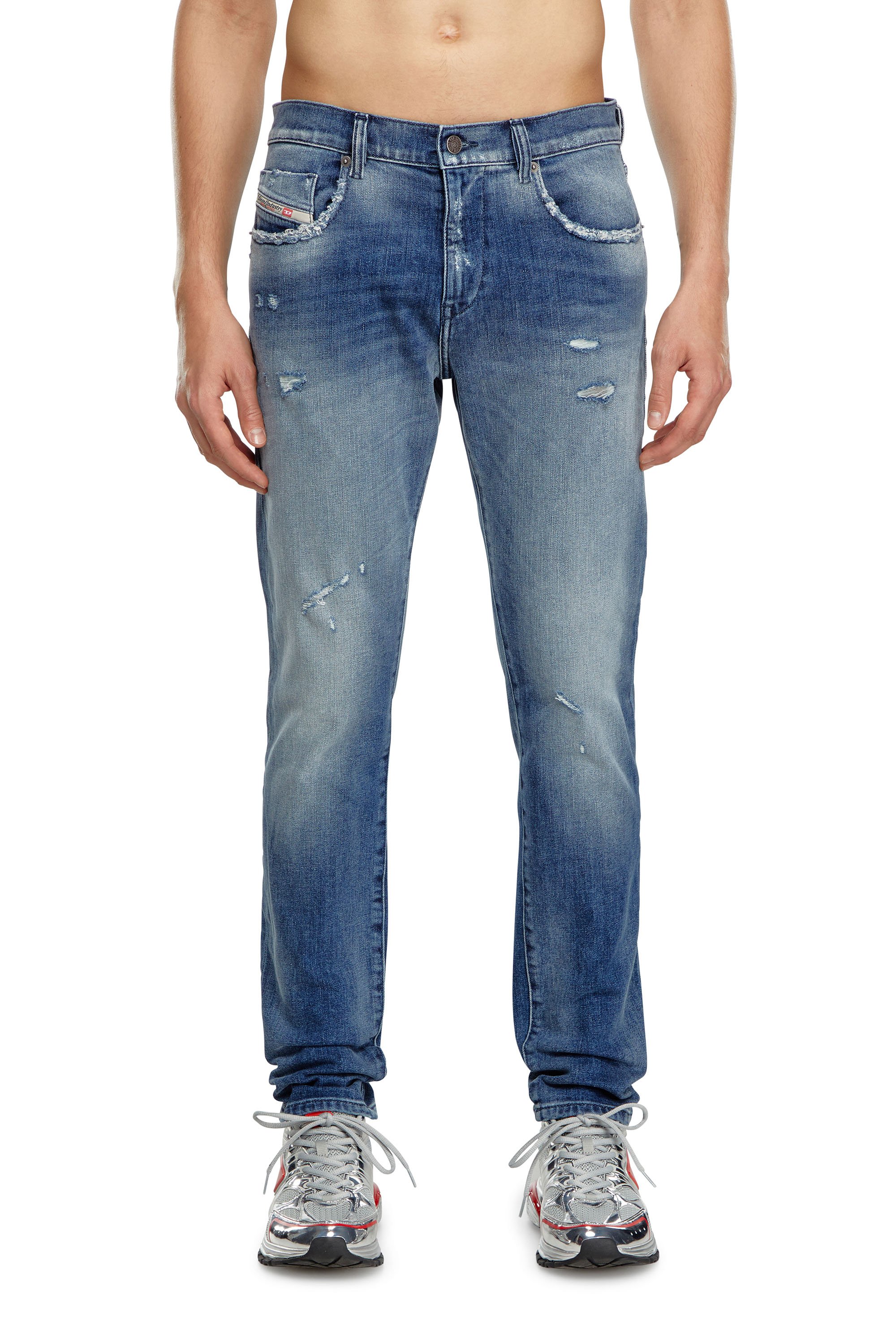 Diesel - Slim Jeans 2019 D-Strukt 09J61, Mittelblau - Image 1