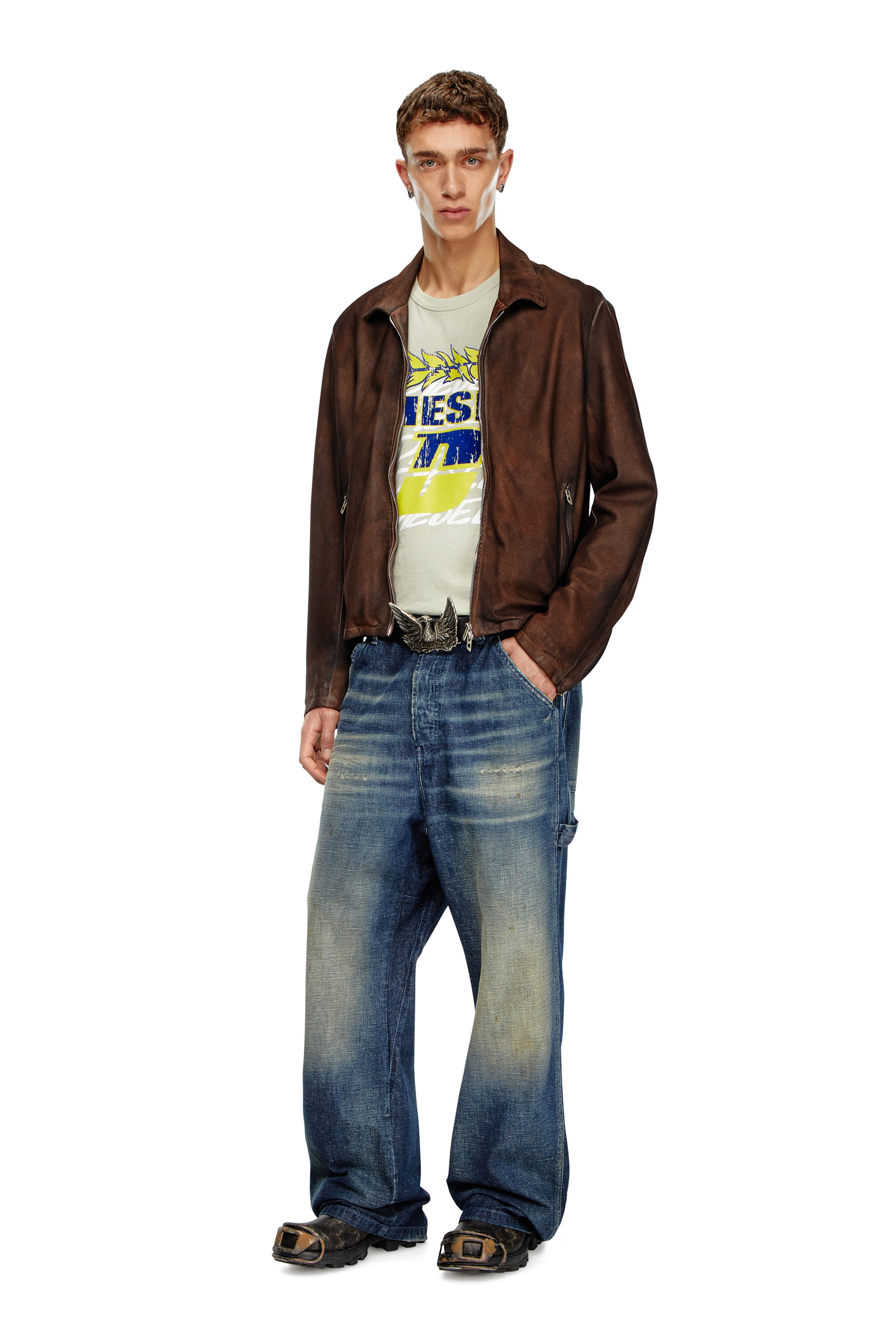 Diesel - Man Straight Jeans D-Livery 09J91, Dark Blue - Image 2