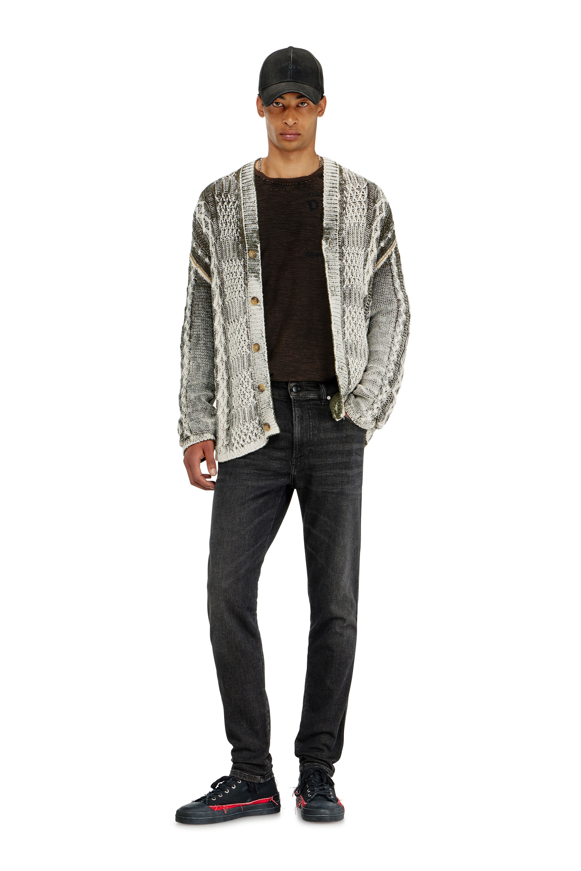 Diesel - Herren Slim 2062 D-Strukt Joggjeans&reg; 09P92, Schwarz/Dunkelgrau - 1
