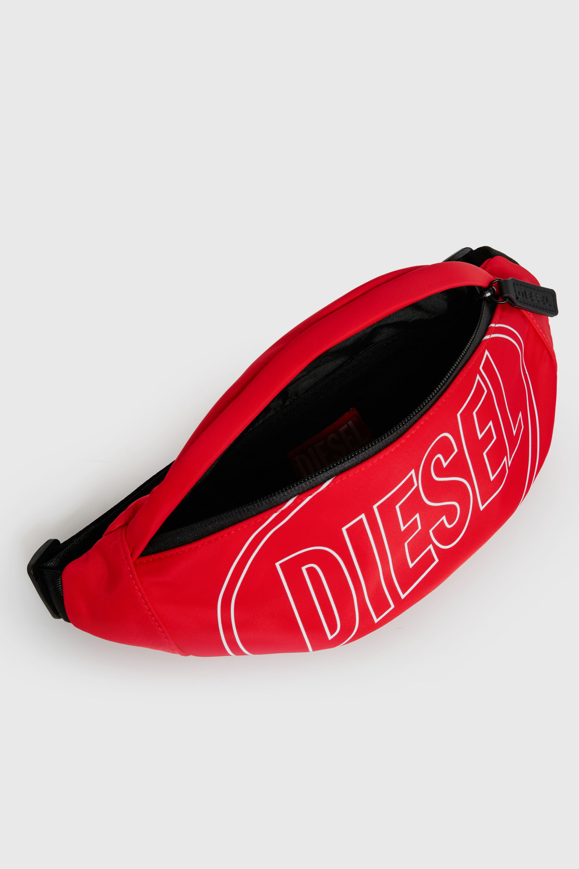 Diesel - WCIRY, Herren WCIRY - Nylon-G&uuml;rteltasche mit Logo-Print in Rot - 4