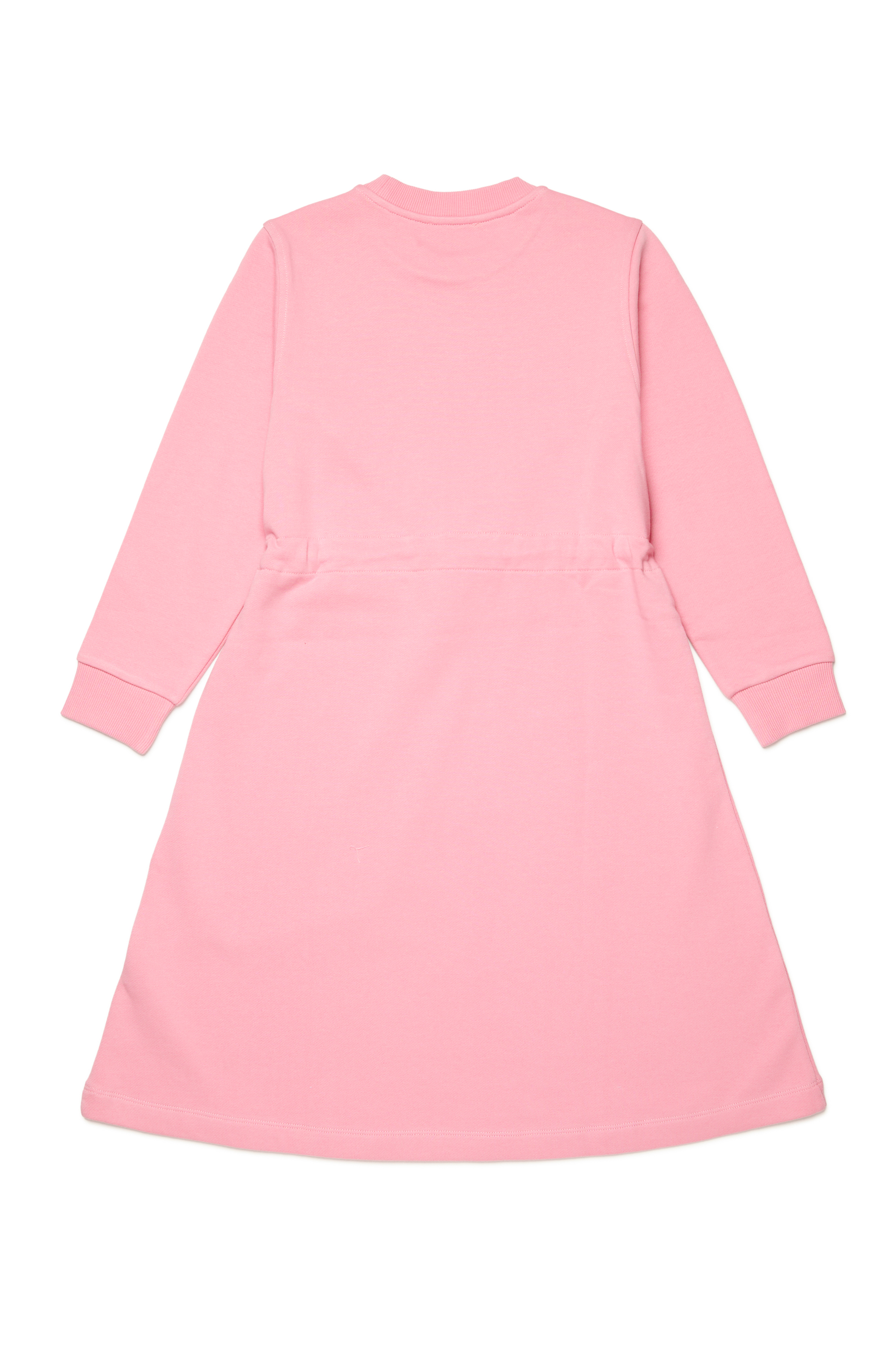 Diesel - DISSY, Damen Sweatshirt-Kleid mit aufgeflocktem Logo-Herz in Rosa - 2