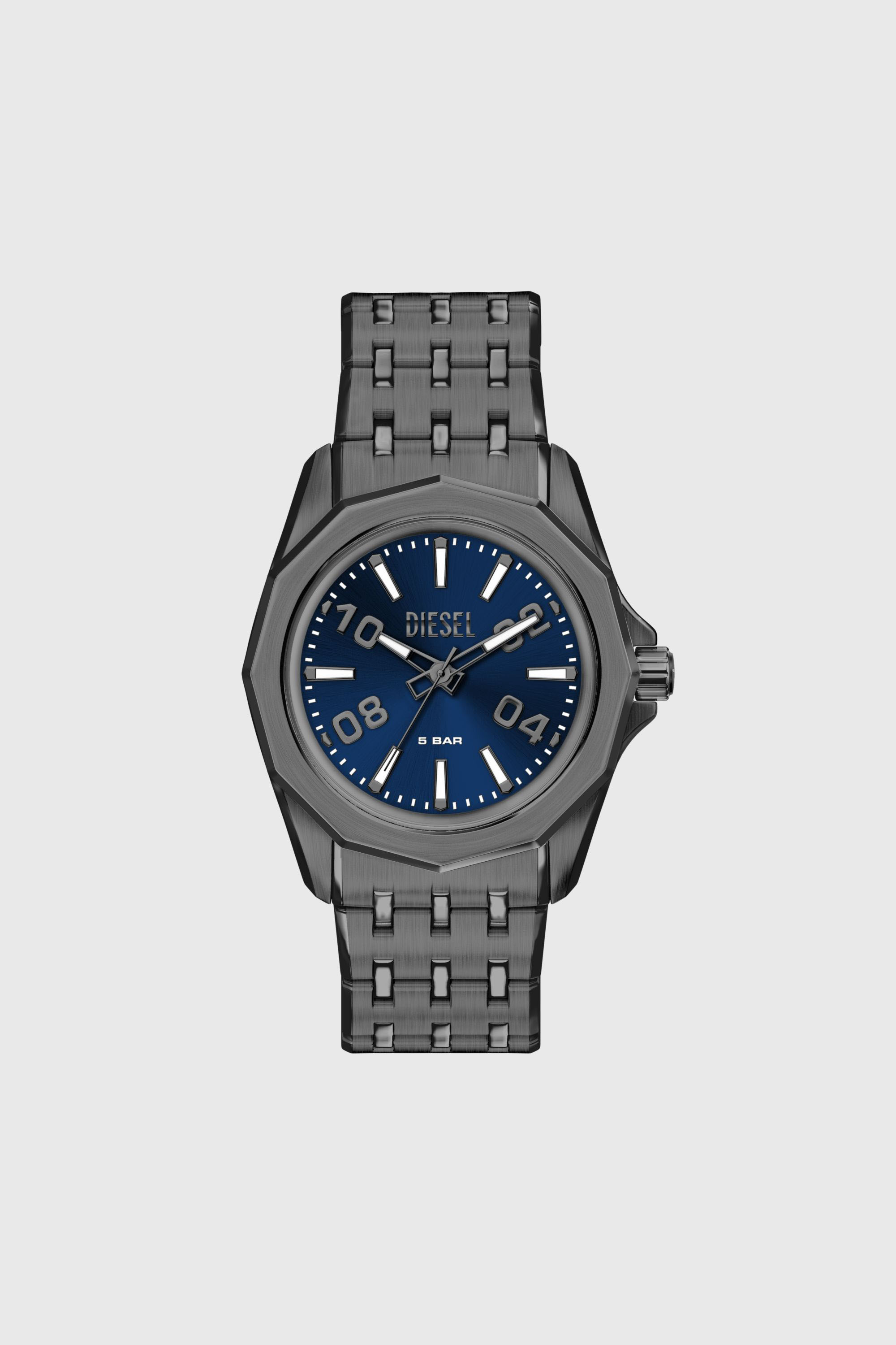 Diesel - DZ2238 WATCH, Herren Stinger gunmetal Edelstahl-Uhr in Dunkelgrau - 1