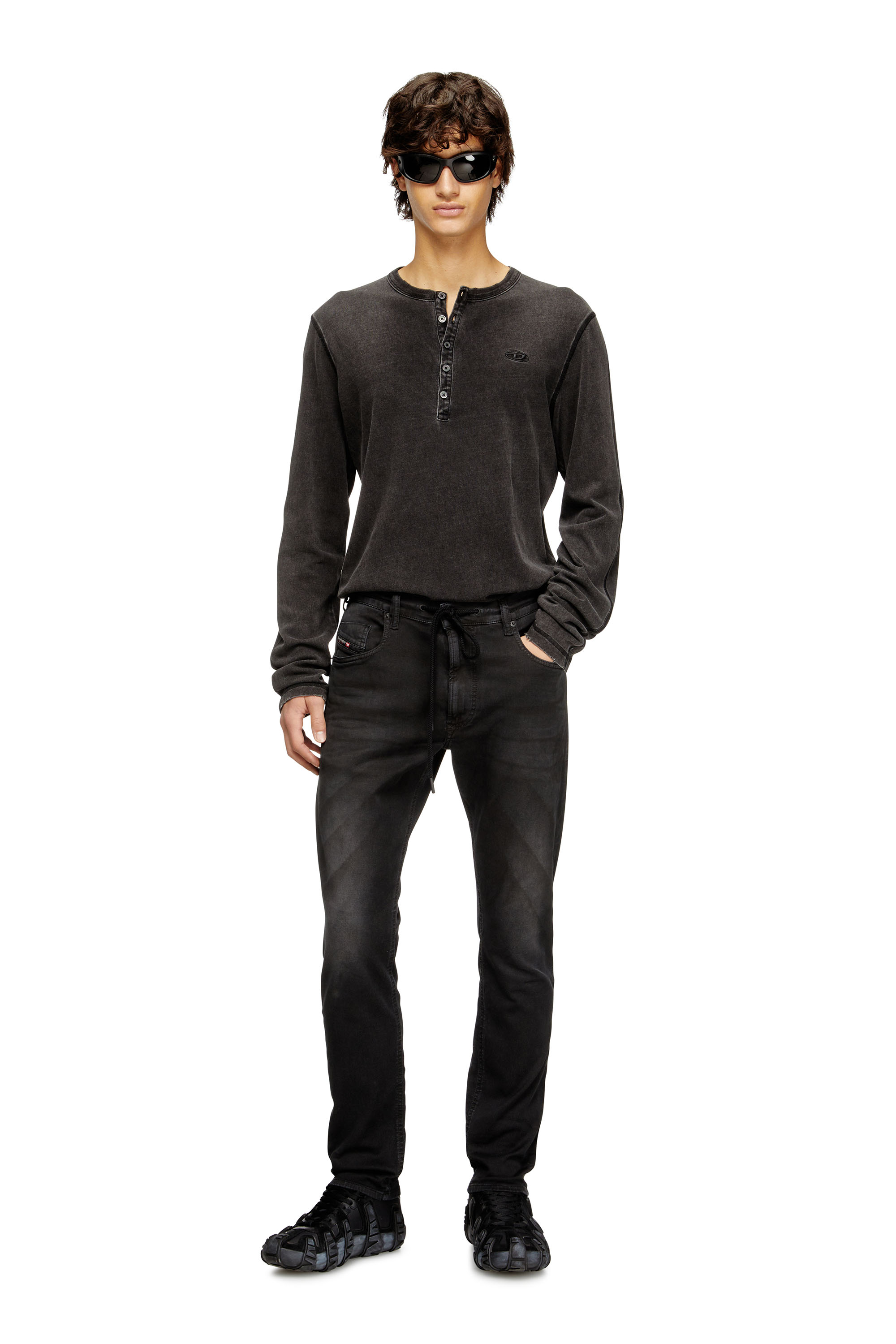 Diesel - Herren Regular 2032 D-Krooley Joggjeans® 0670M, Schwarz - 2