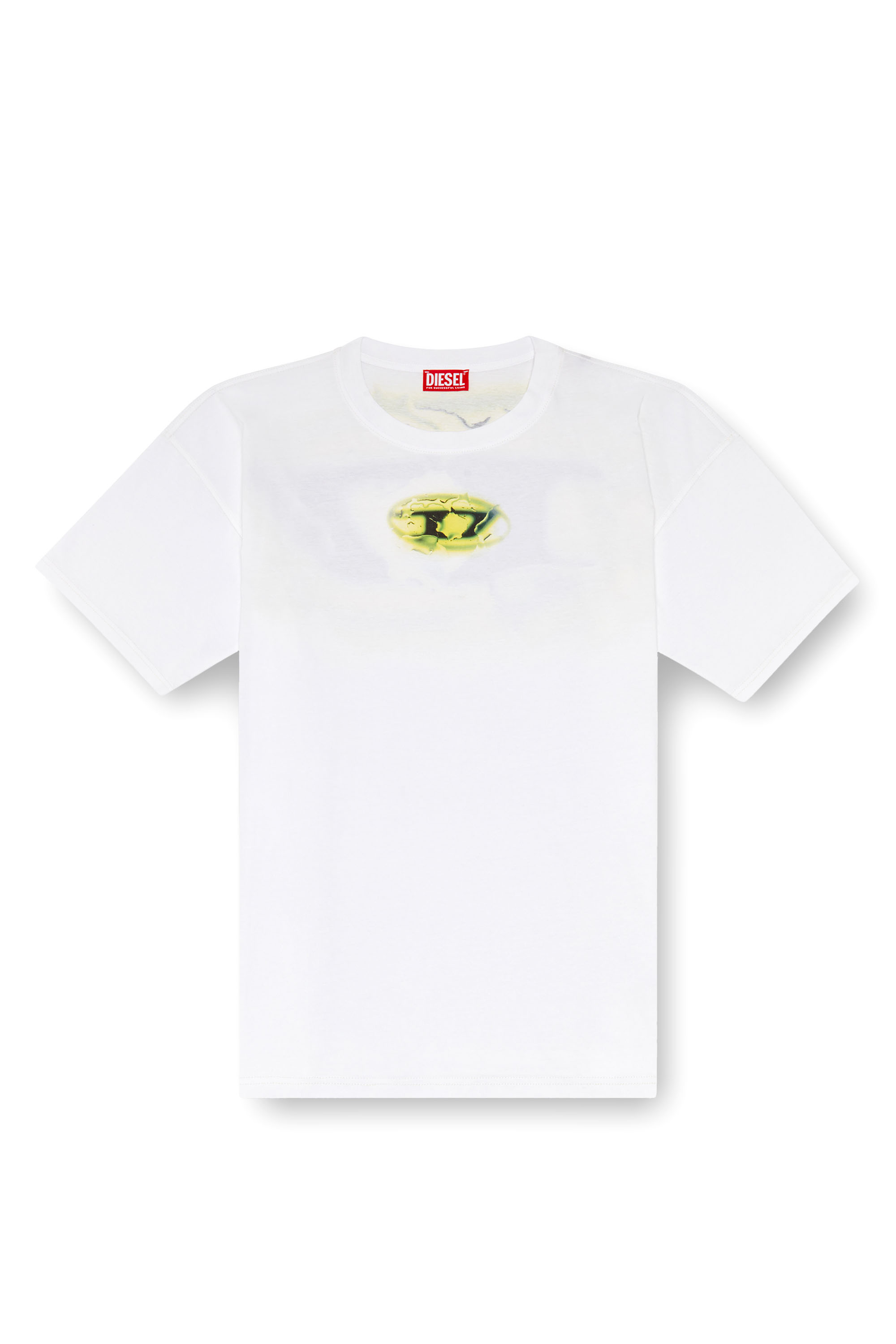 Diesel - T-BOXT-K3, Herren T-Shirt mit Logo in leuchtender Optik in Weiss - Image 3