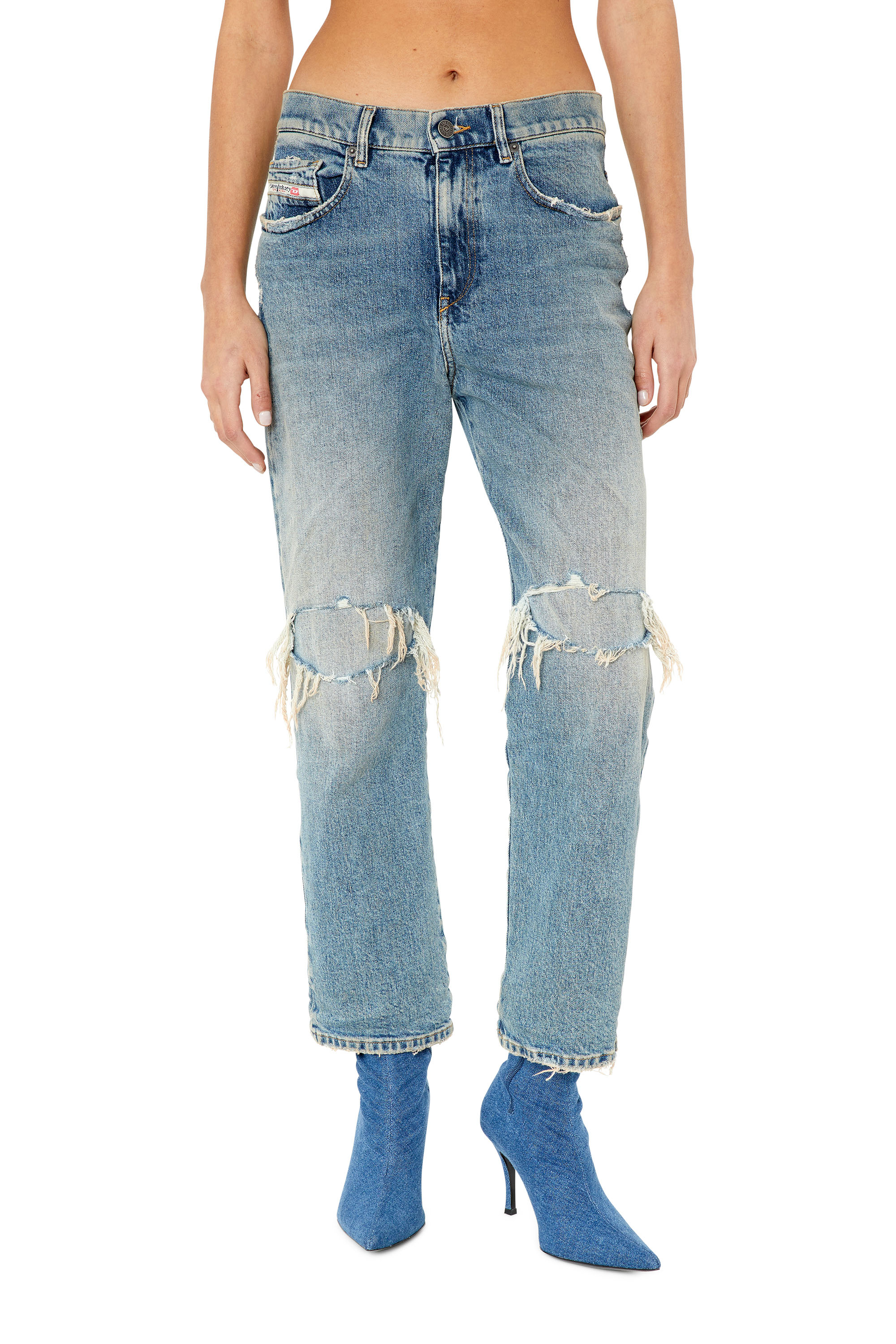 Diesel - Boyfriend Jeans 2016 D-Air 007M8, Mittelblau - Image 1