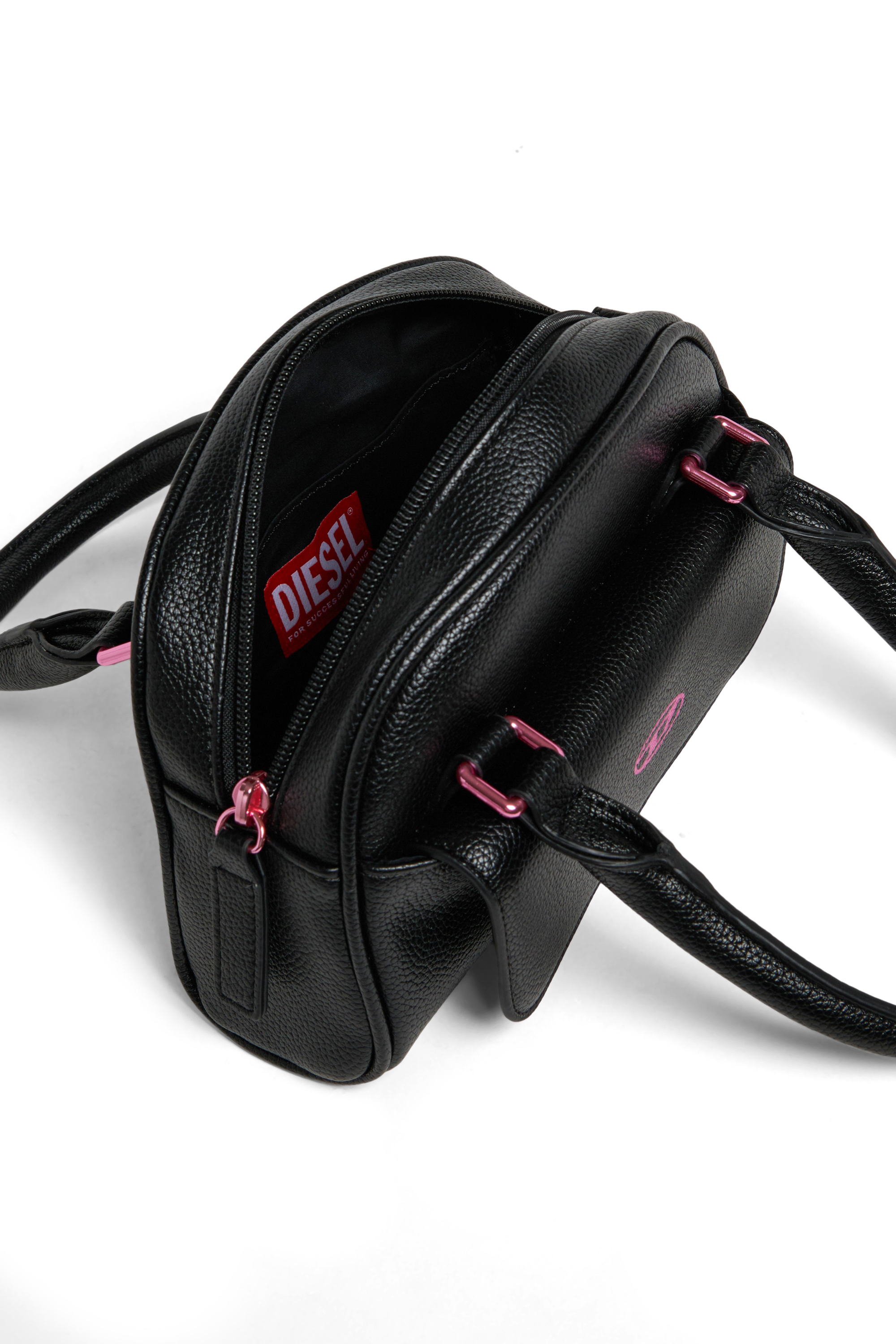 Diesel - WREDY, Damen WREDY - Tasche aus genarbtem beschichtetem Gewebe in Schwarz - 4