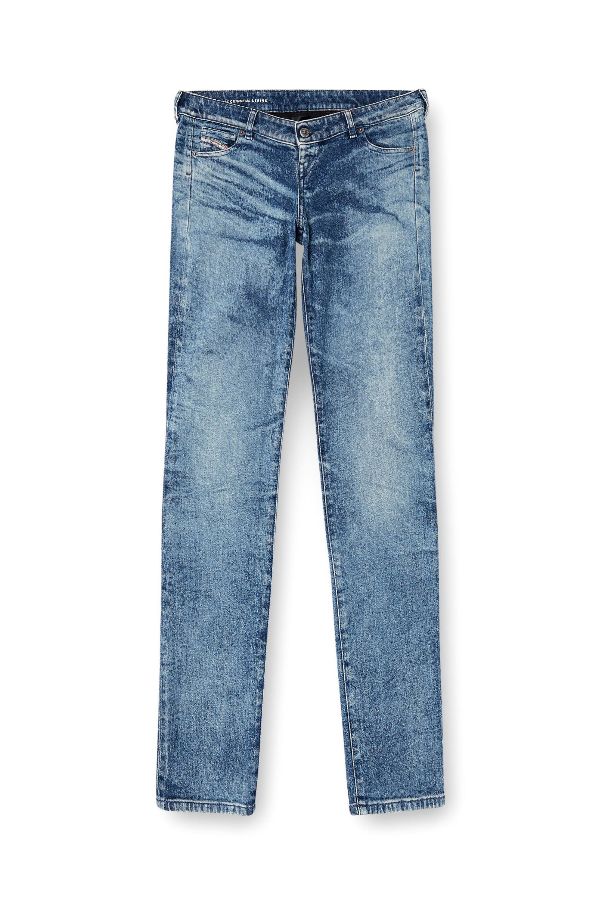Regular Jeans D-Waisty 007DI, Mittelblau Diesel - Damen Regular Jeans D-Waisty 007DI, Mittelblau - 2