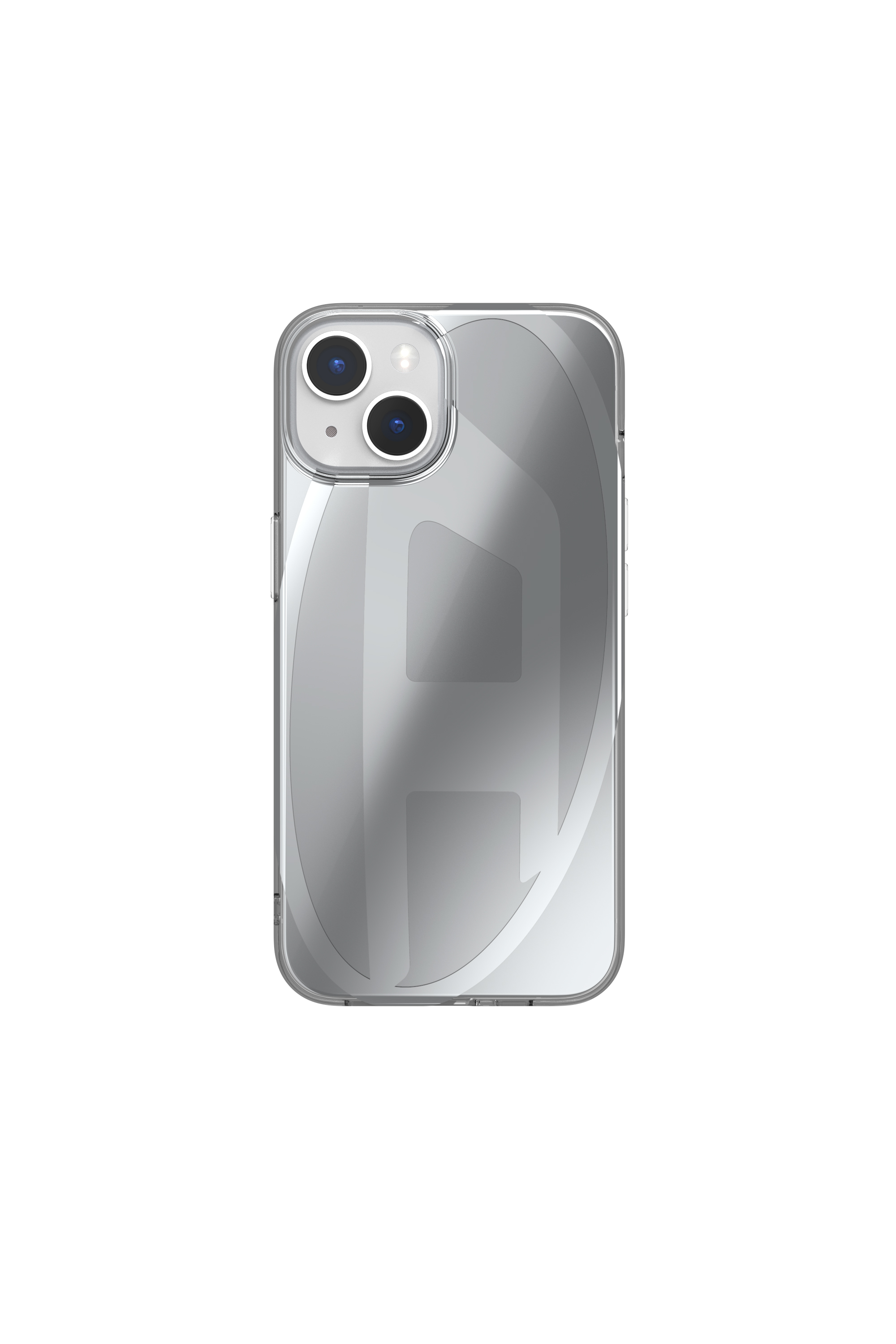Diesel - 54094 MOULDED CASE, Unisex Case Oval D iPhone 13/iPhone 14 in Silber - 2