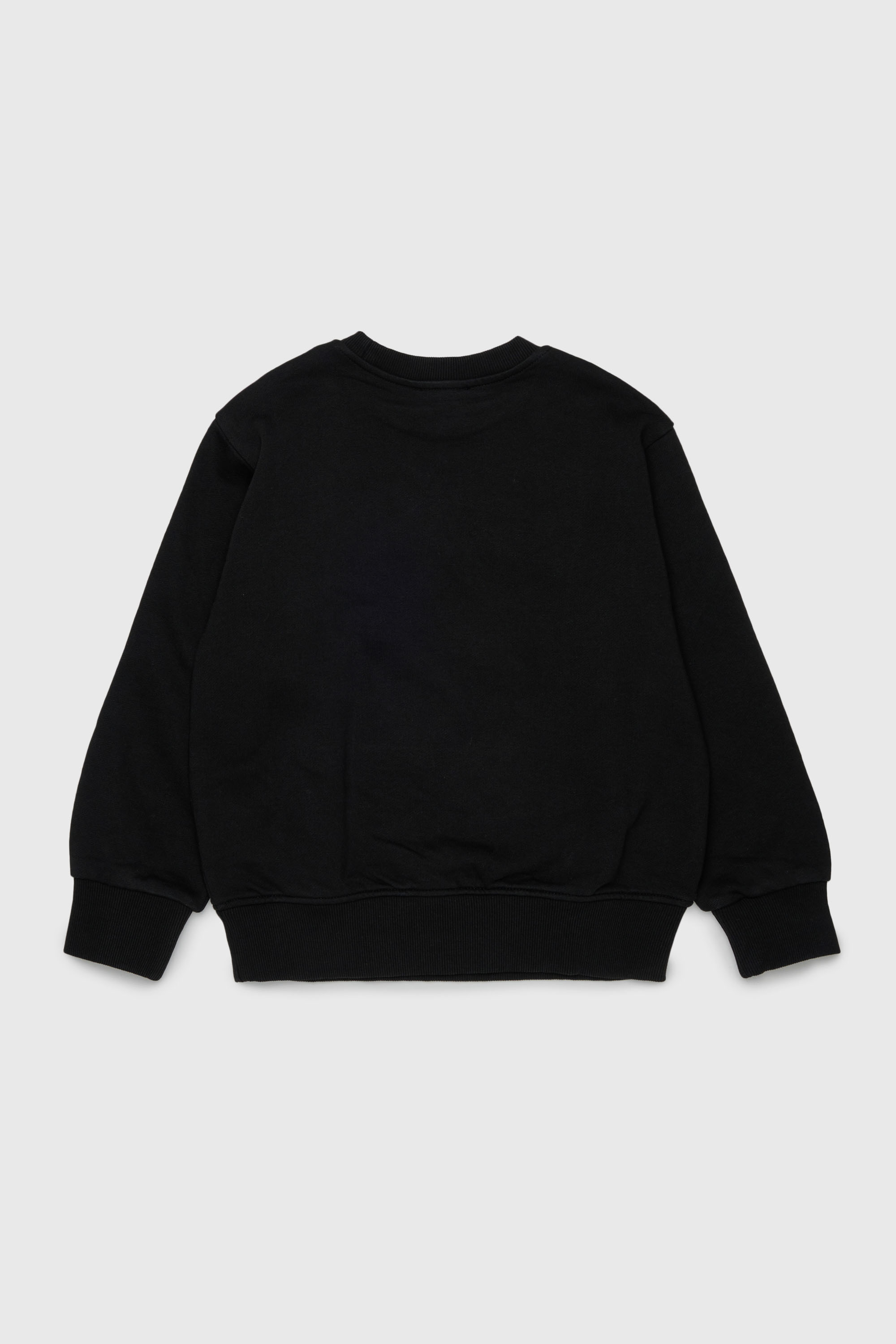 Diesel - SJEANS OVER, Herren Sweatshirt mit ausgefransten Logo-Buchstaben in Schwarz - 2
