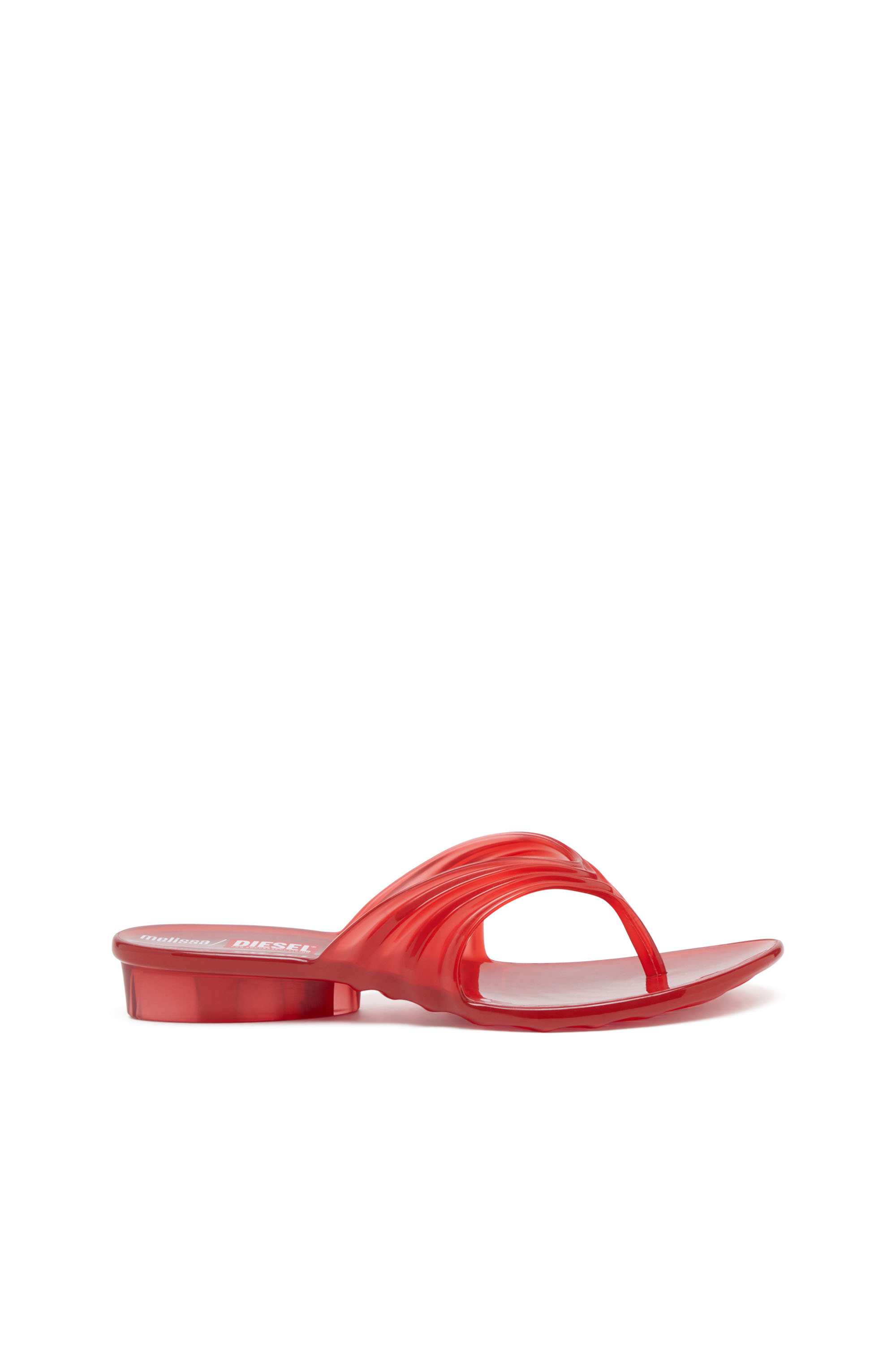 MELISSA QUANTUM THONG, Rot Diesel - MELISSA QUANTUM THONG, Damen Künstlerisch gestaltete Flip-Flops aus Melflex® in Rot - 1