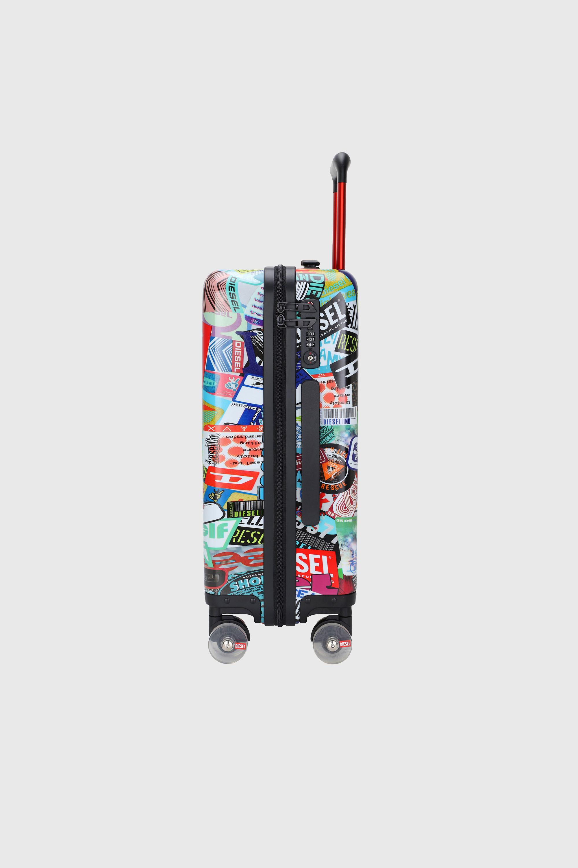 Diesel - DIESEL PC PRINTED TROLLEY-STICKERS- DSL0, Unisex Koffer im Sticker-Stil Gr&ouml;&szlig;e S in Bunt - 5