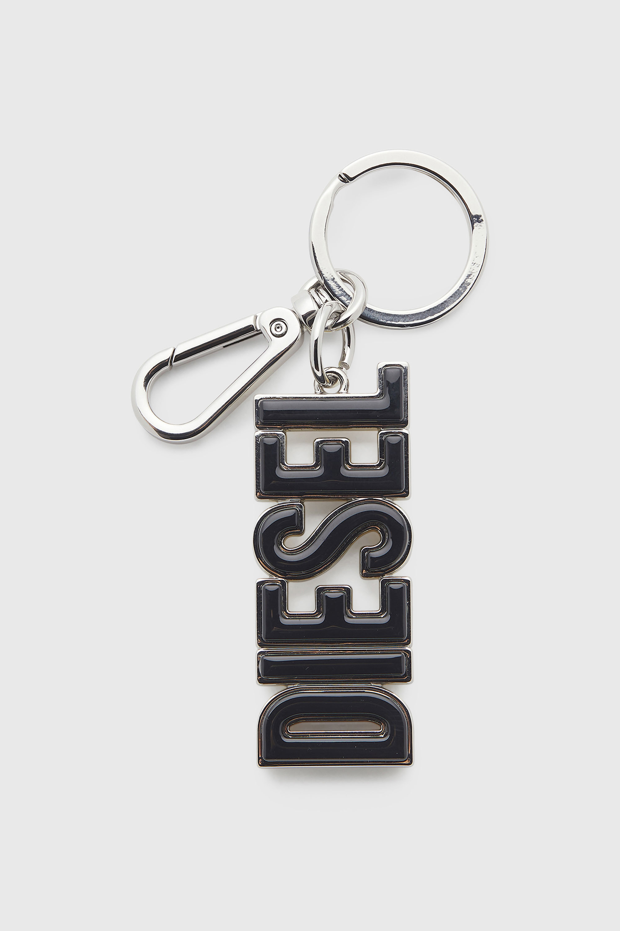 Diesel - DSL 3D KEY RING, Herren DIESEL-Schl&uuml;sselring aus Metall und Harz in Schwarz/Gelb - 1