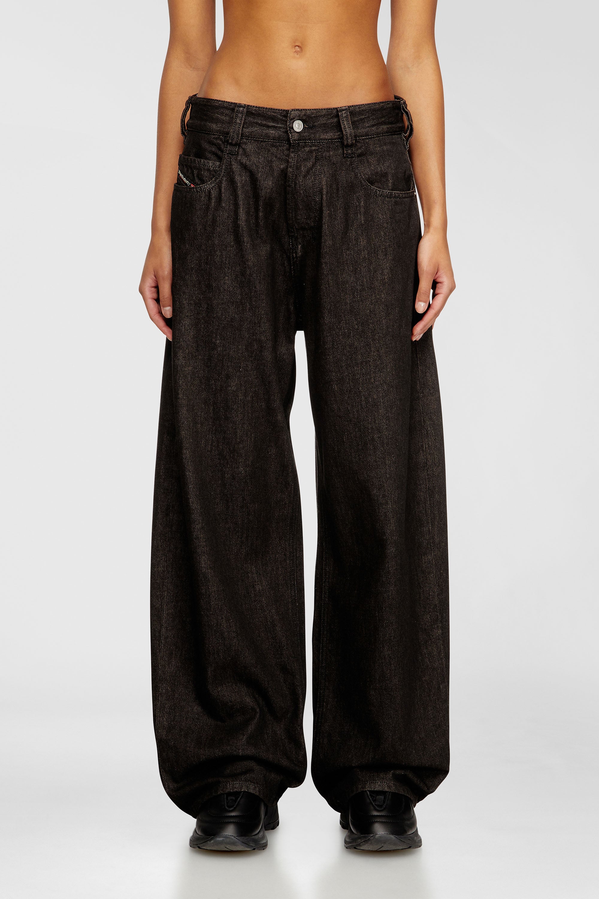 Diesel - Unisex Relaxed Jeans 1997 D-Enim-M 09N25, Schwarz/Dunkelgrau - 2
