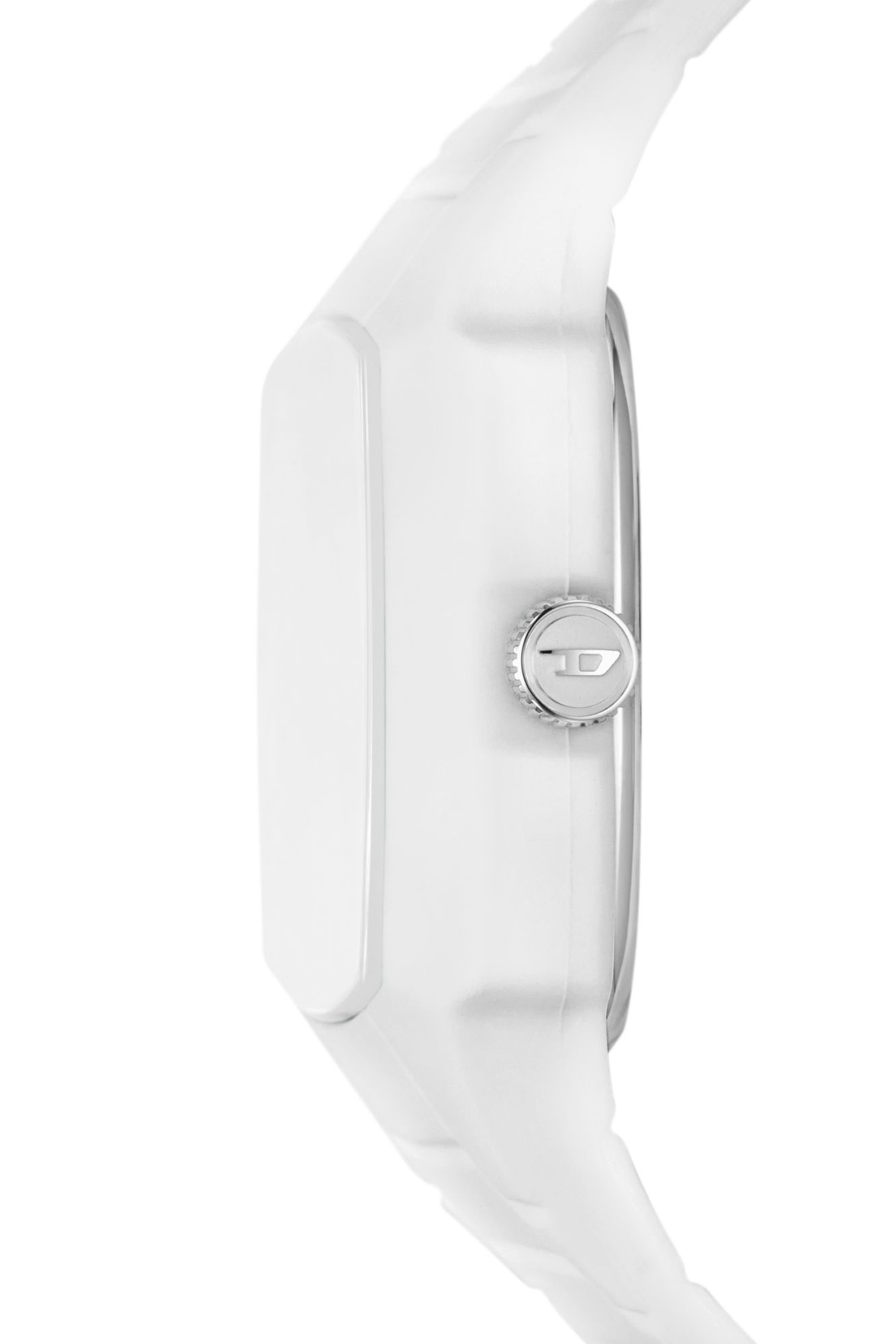 Diesel - DZ2204, Herren Cliffhanger 2.0 Armbanduhr aus weißem Silikon in Weiss - Image 3