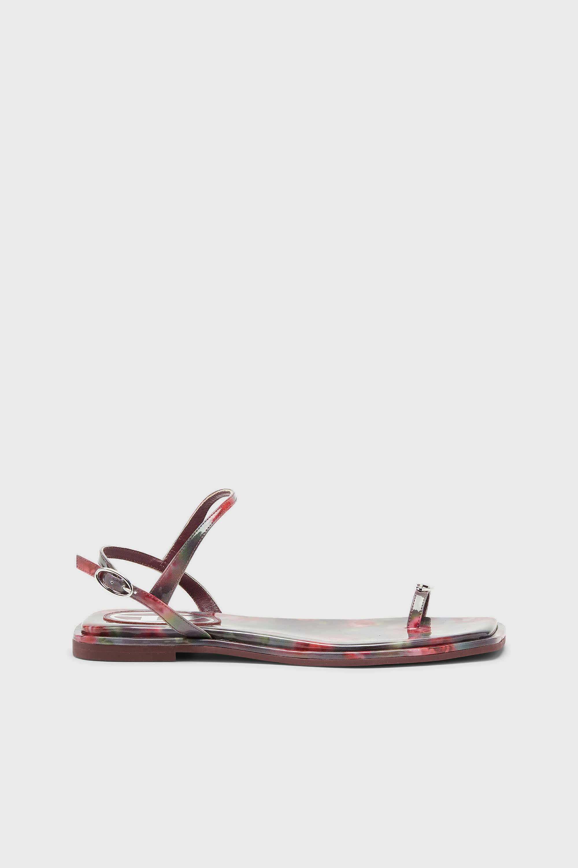 Diesel - D-AMBER INFRA 0, Damen D-Amber &ndash; Sandalen mit Allover-Print in Violett/Rosa - 1