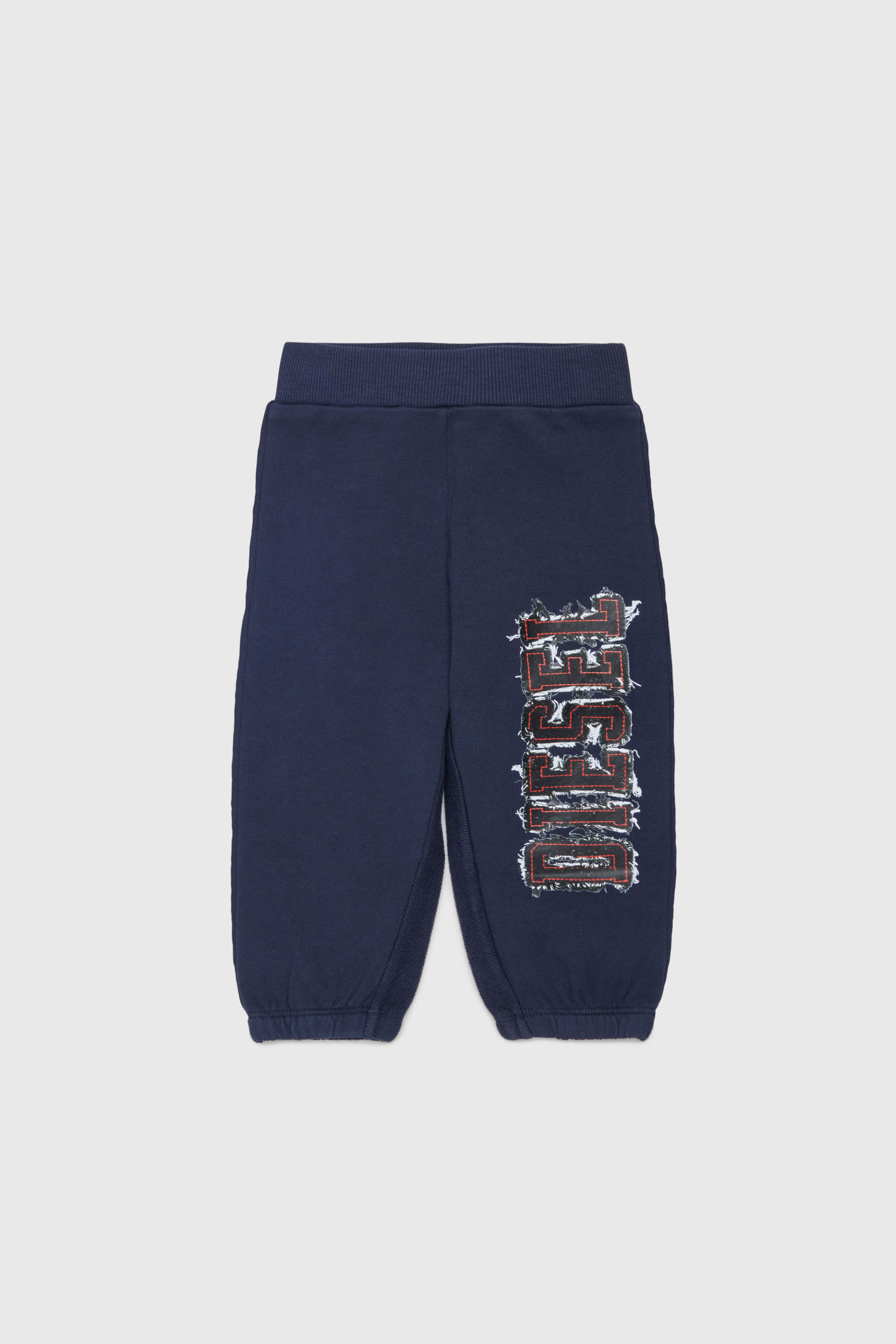 Diesel - PEANSB, Herren Sweatpants mit Logo im Fransen-Look in Dunkelblau - 1