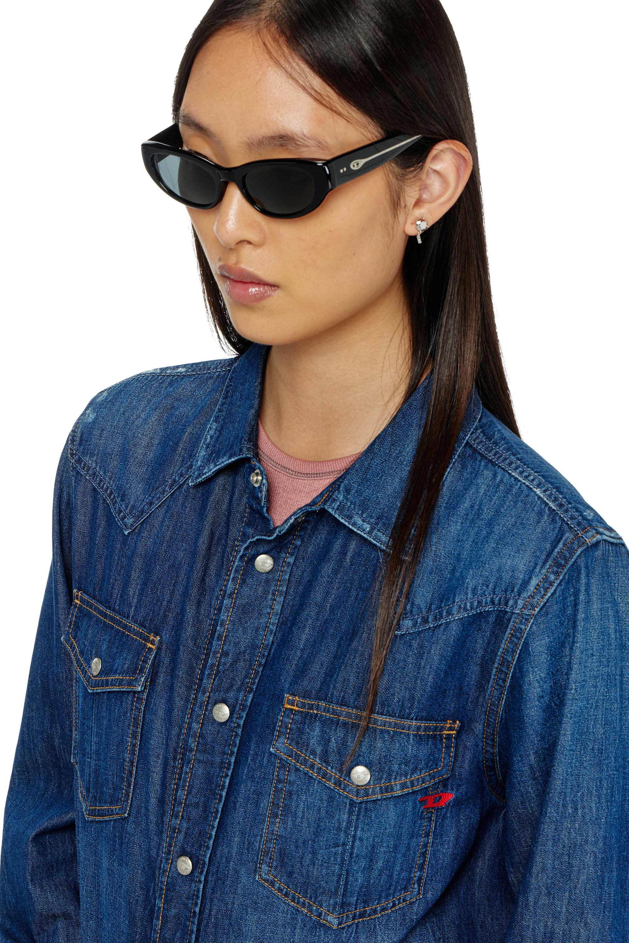 Diesel - 0DL2010U, Unisex Cateye-Sonnenbrillen in Schwarz - 4
