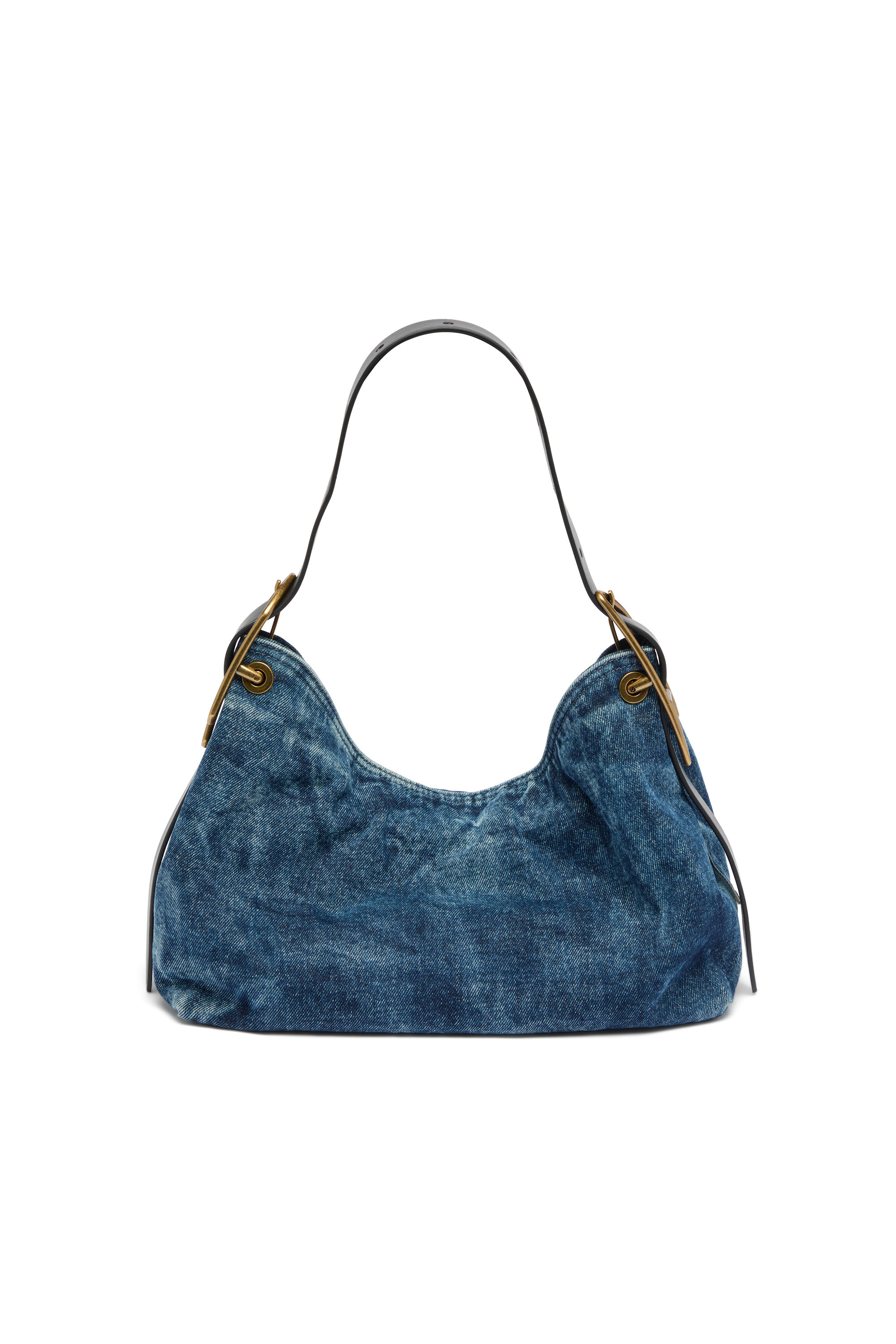 Diesel - D-LINE HOBO S, Damen D-Line-Denim Schultertasche in Mittelblau - 3