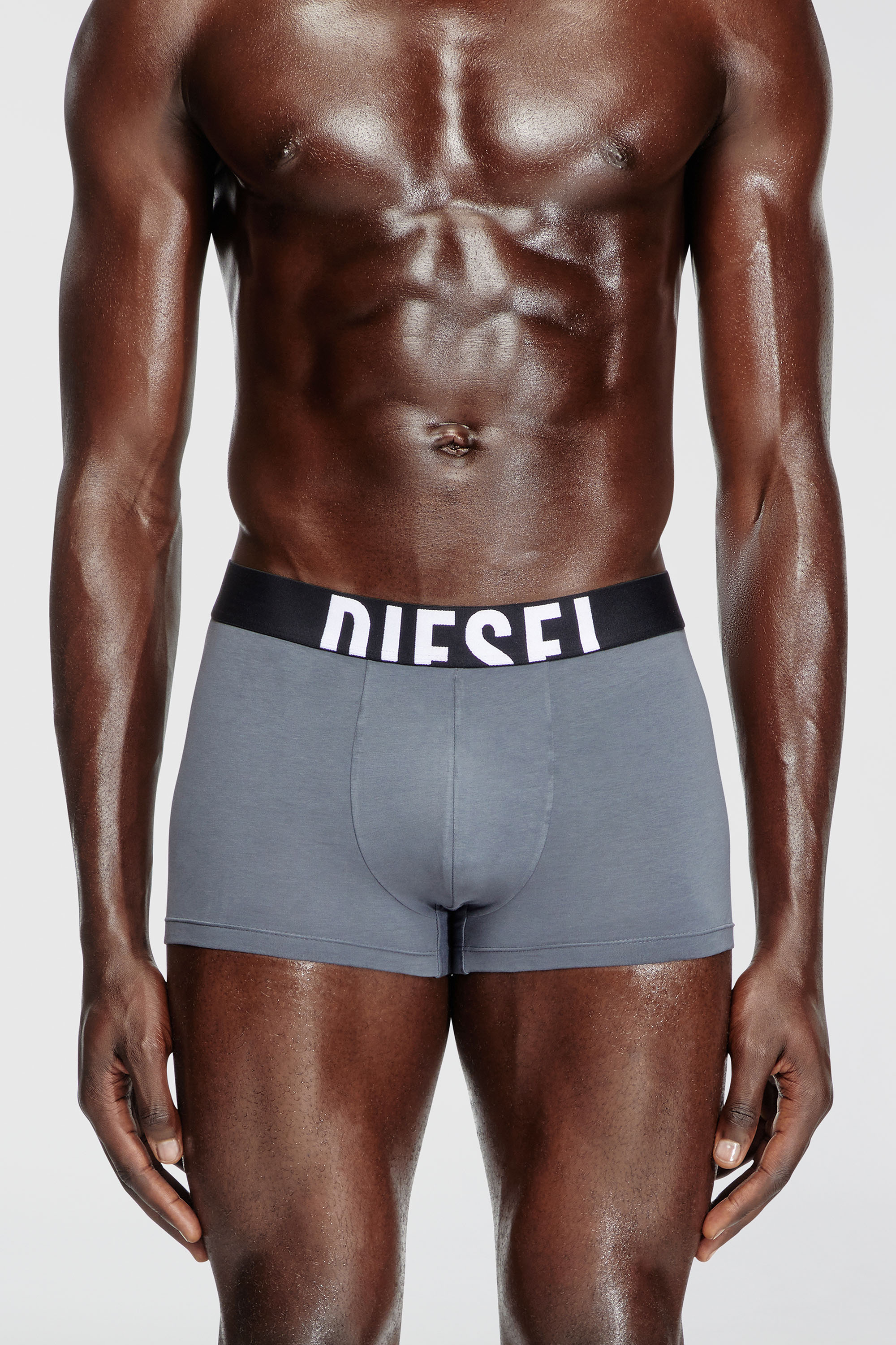 Diesel - DAMIEN-D-POP-3PACK-40, Herren Retropants im Dreierpack aus Baumwollstretch in Grau/Schwarz - 3