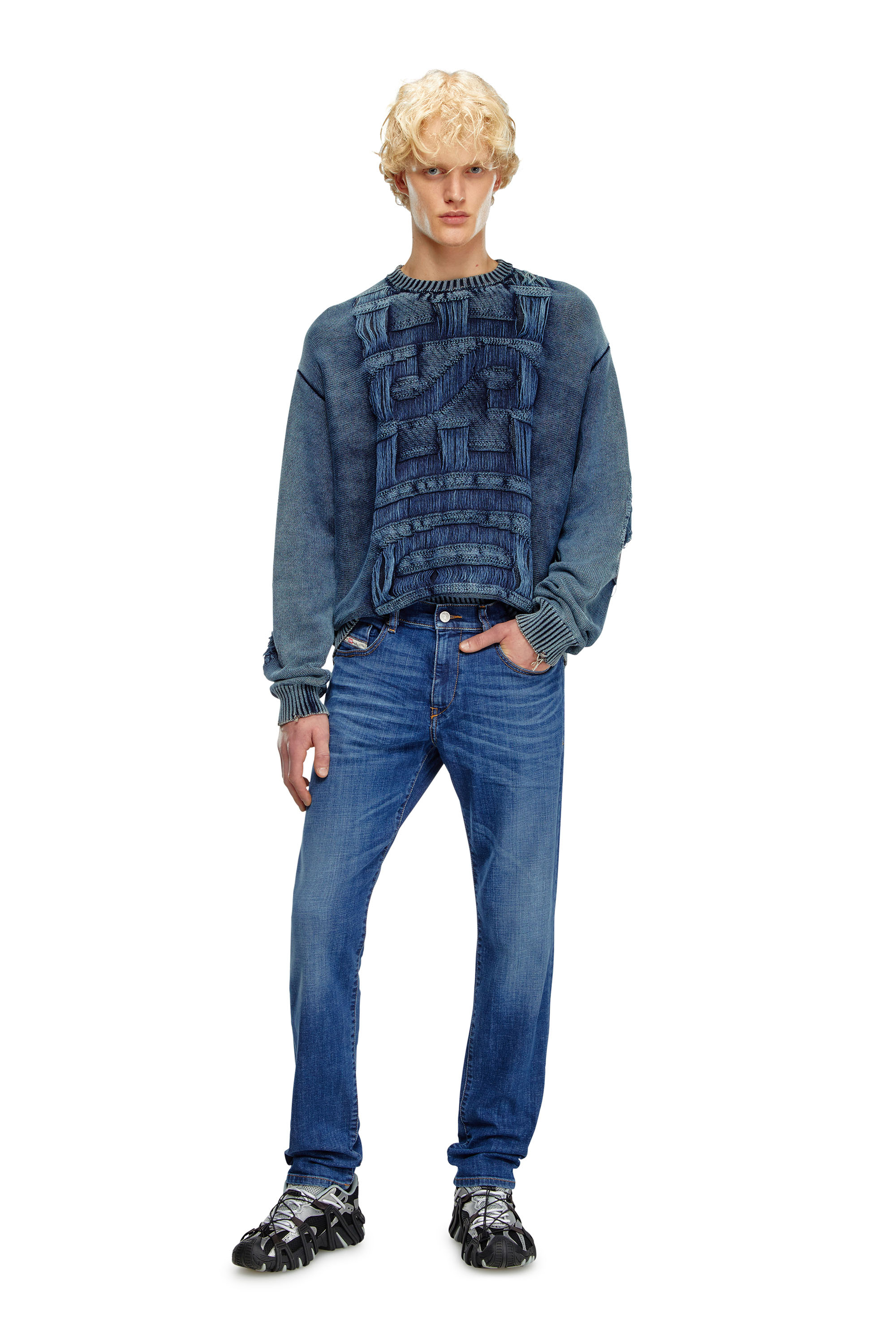 Diesel - Slim Jeans 2019 D-Strukt 09K04, Mittelblau - Image 1
