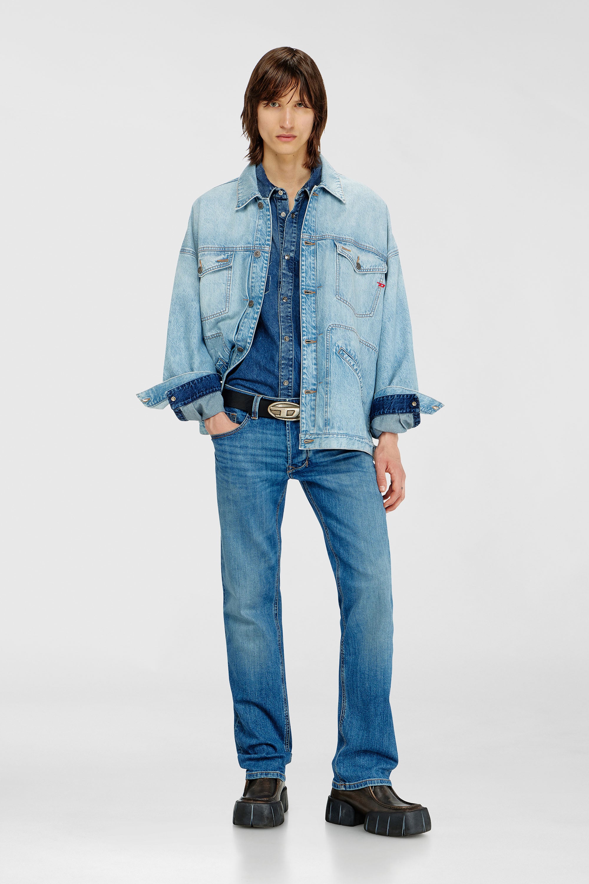 Diesel - Herren Regular Jeans 1985 Larkee 0KIAL, Hellblau - 1