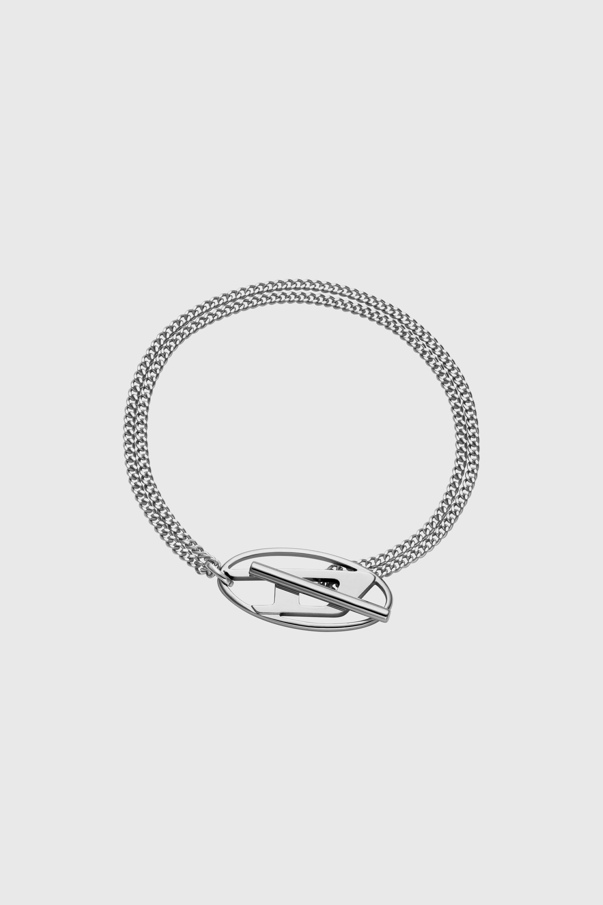 Diesel - DX1535040, Unisex Kettenarmband aus Edelstahl in Silber - 1
