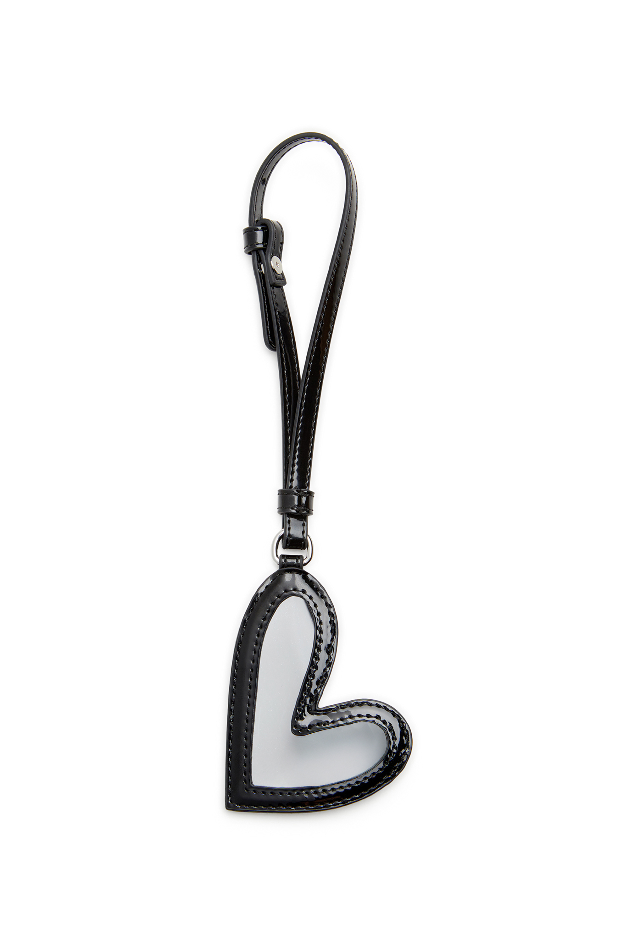 Diesel - PLAY MIRROR, Damen Spiegelanhänger mit glänzendem Finish in Schwarz - 2