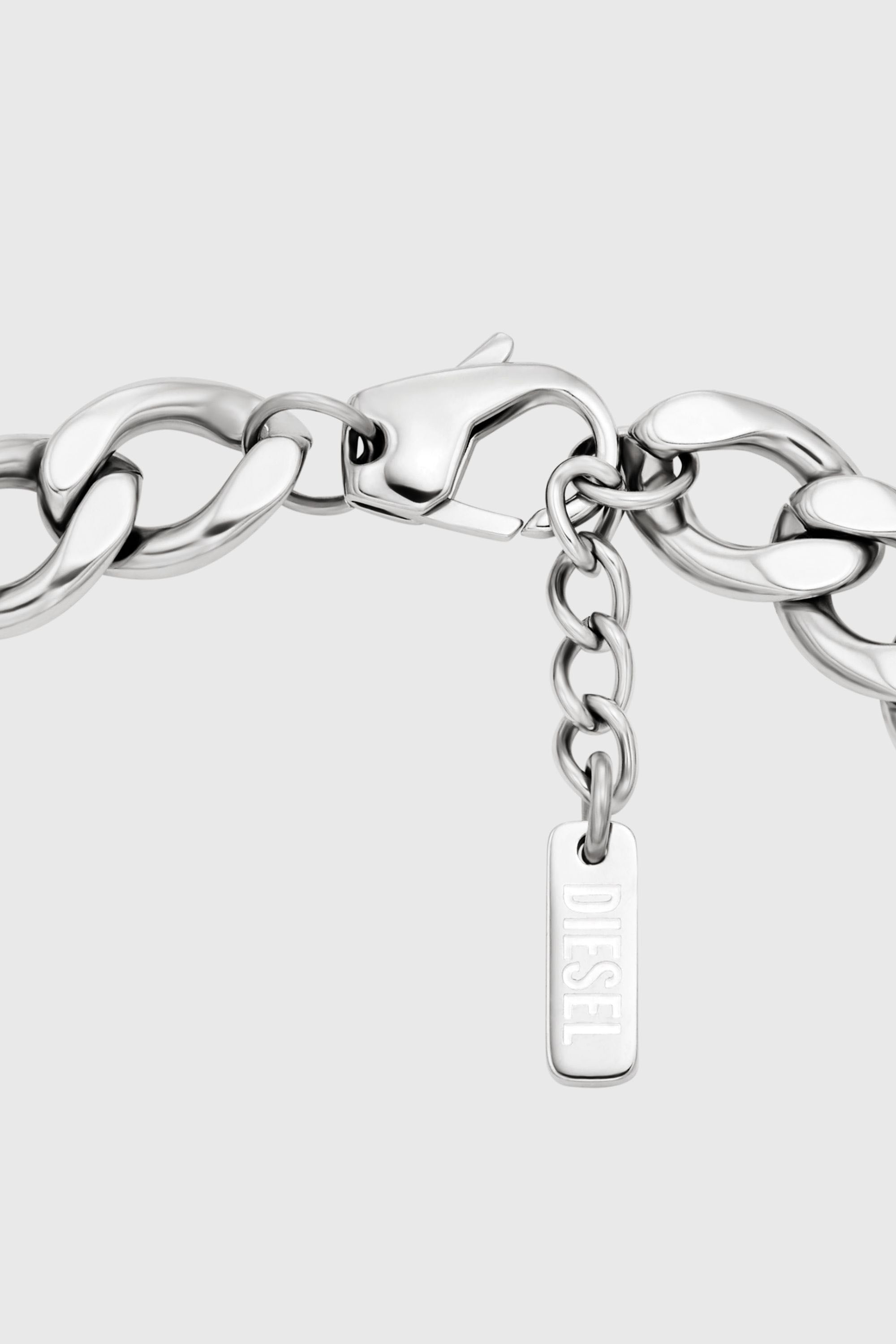 Diesel - DX166340 JEWELLERY, Unisex Edelstahl-ID-Armband in Silber - 2