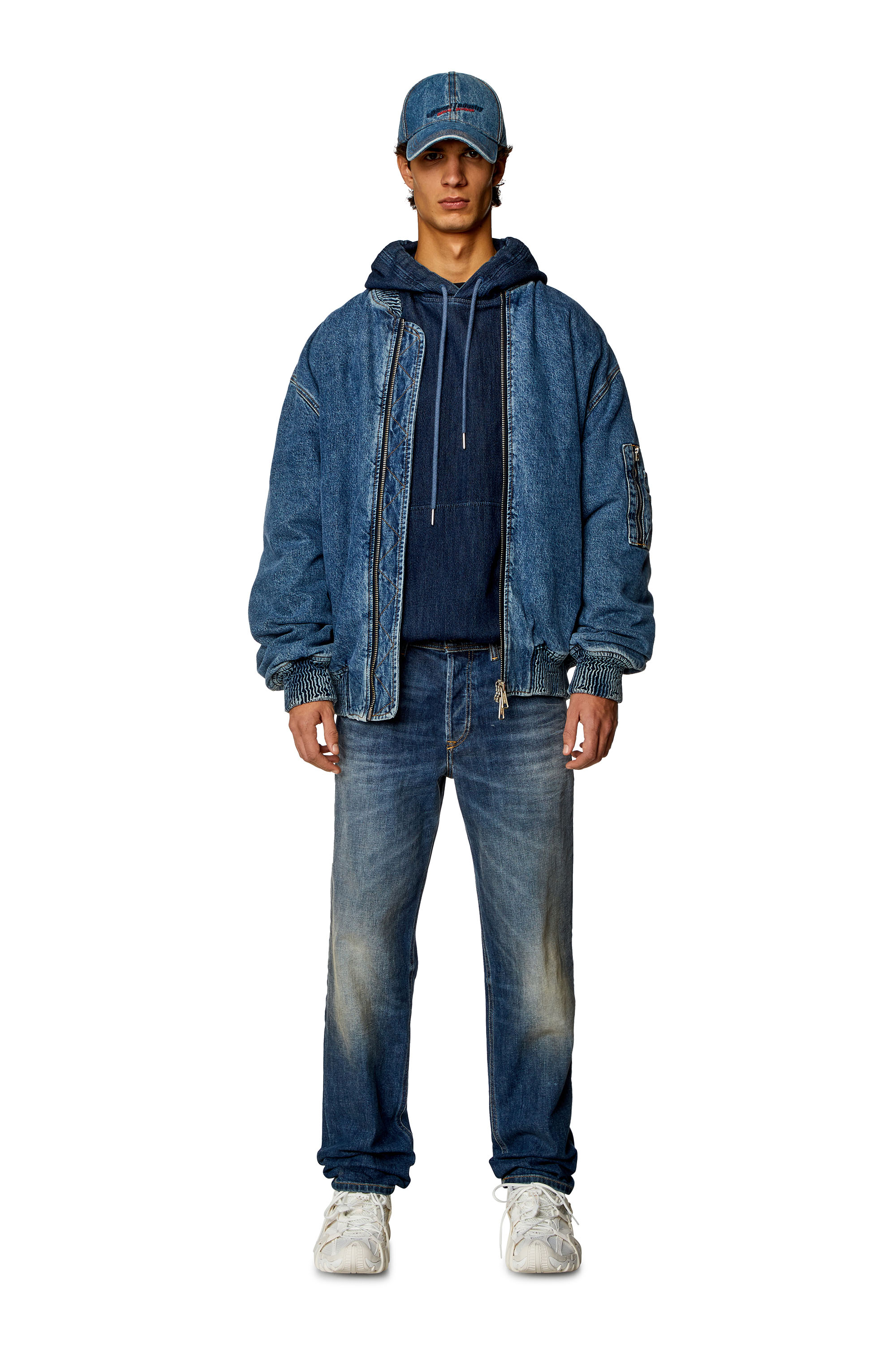 Diesel - Tapered Jeans 2023 D-Finitive 09H43, Dunkelblau - Image 4