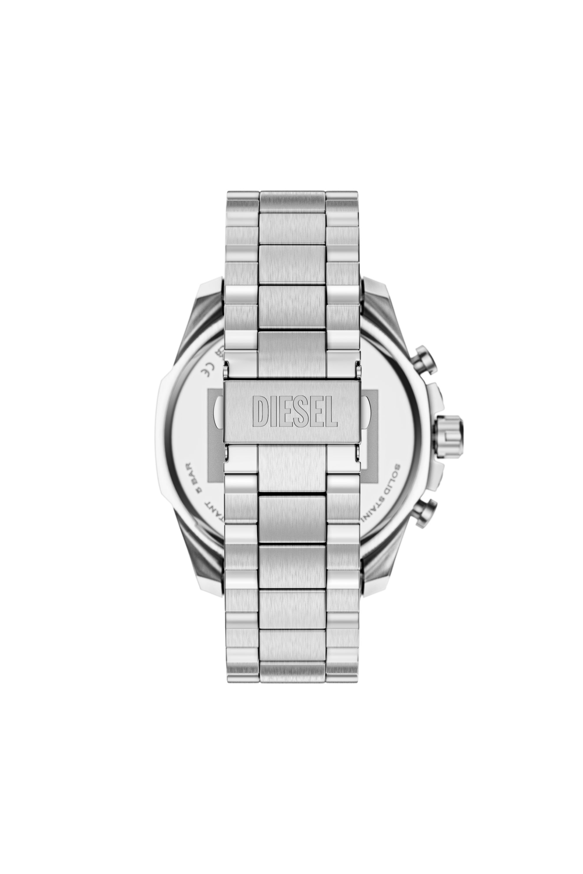 Diesel - DZ4702 WATCH, Herren Mega Chief Slim Edelstahl-Uhr in Silber - 2