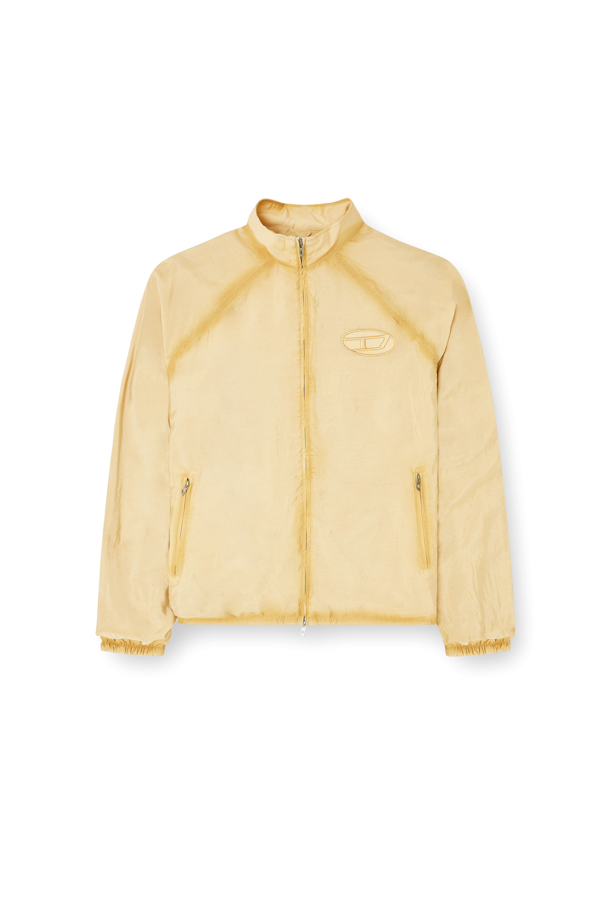 Diesel - J-HENRI-SOUVENIR, Herren Trackjacke im Souvenir-Stil mit Stickerei in Beige - 3