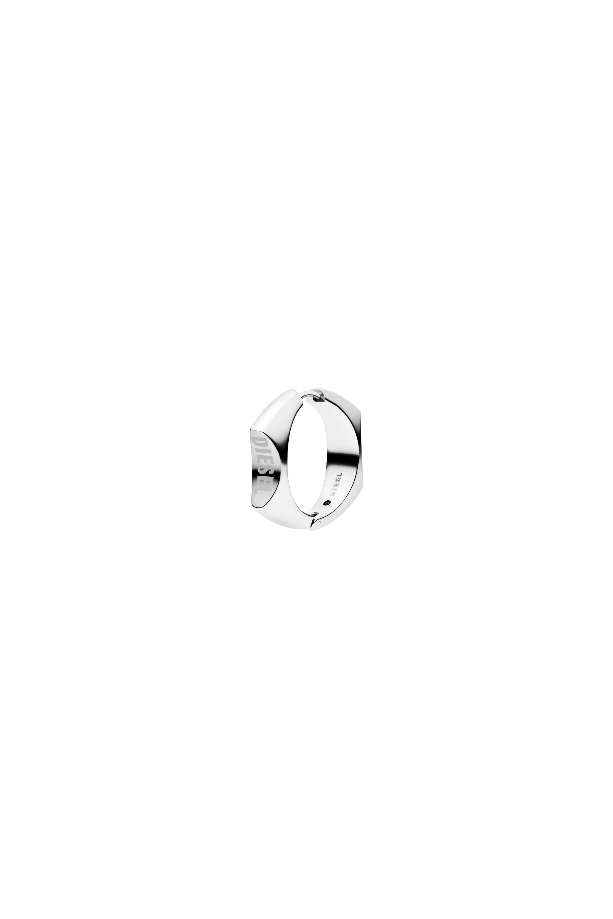 Diesel - DX1631040 JEWELLERY, Unisex Creolenohrring aus Edelstahl in Silber - 1