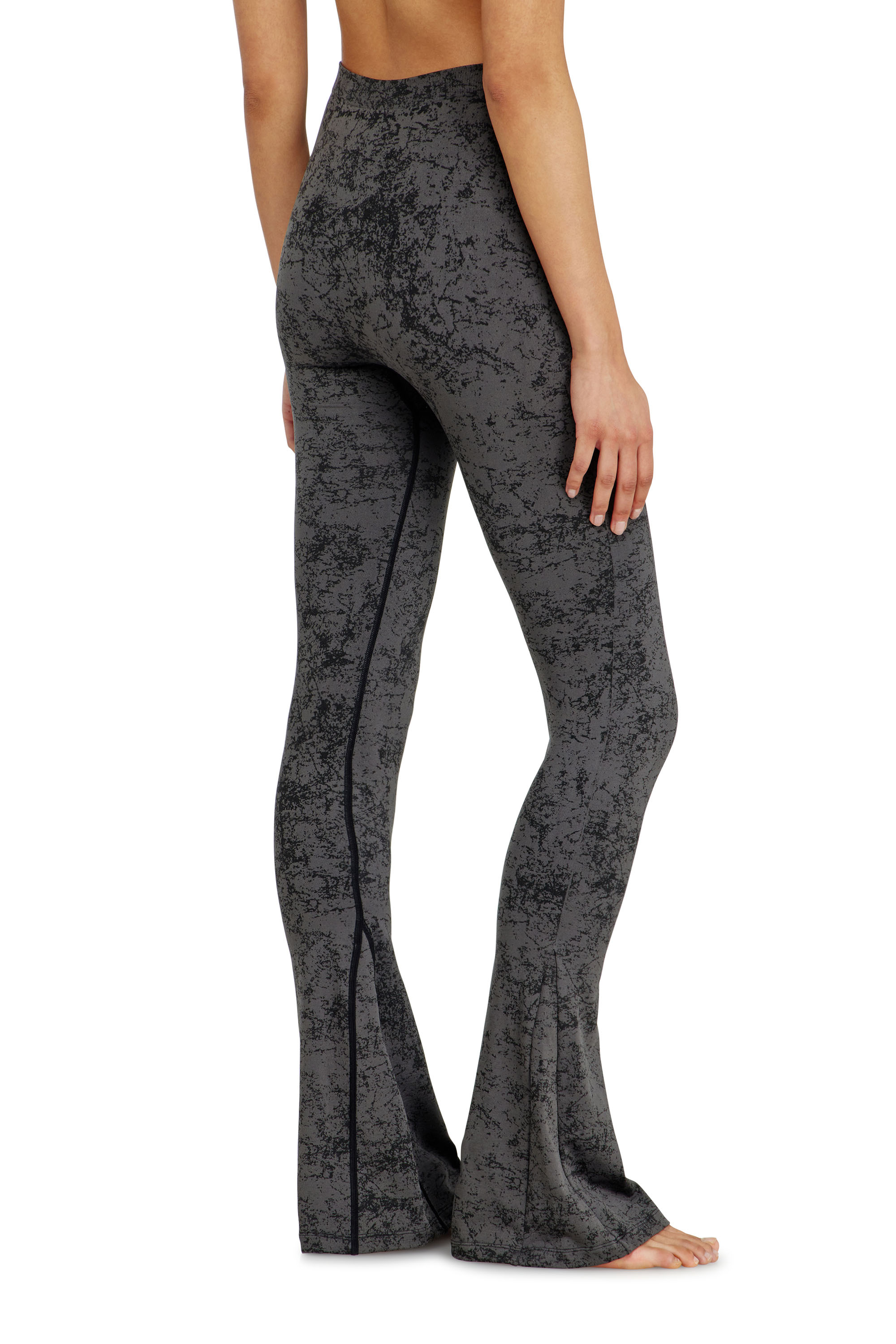 Diesel - CORNELIA-UTLT, Woman's Fared leggings with utilitarian print in Dark grey - 3