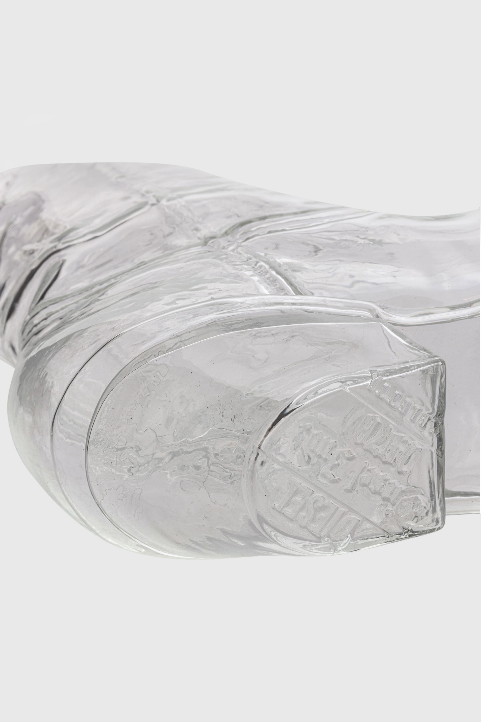 Diesel - 10064 GLASS VASE CRYSTALBOOTIE CM.24X8 H, Unisex Glasvase in Wei&szlig; - 5