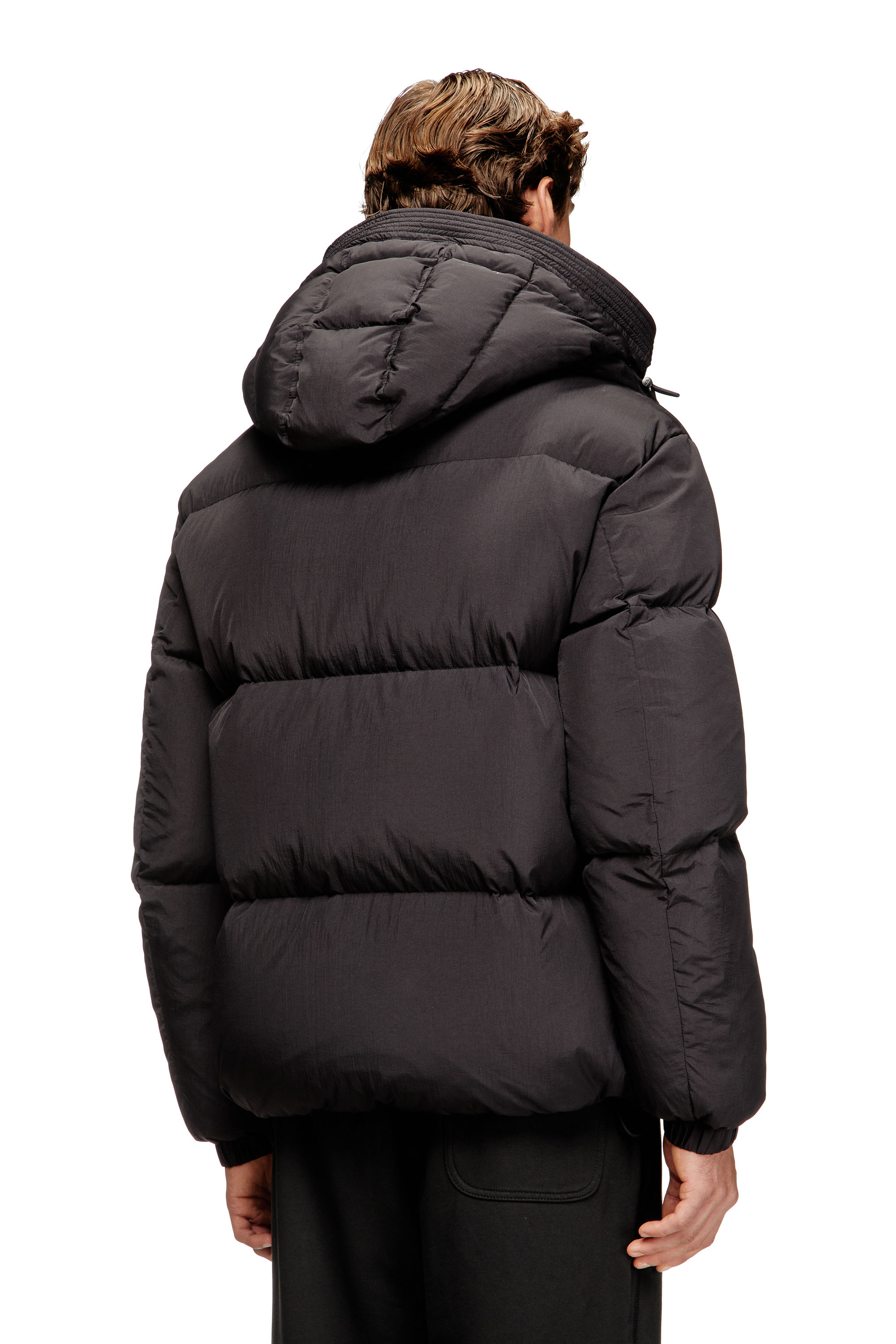 Diesel - W-ROLFYS-WRD, Herren Gesteppte Daunenjacke aus ViralOff&reg; Taslan in Dunkelgrau - 4