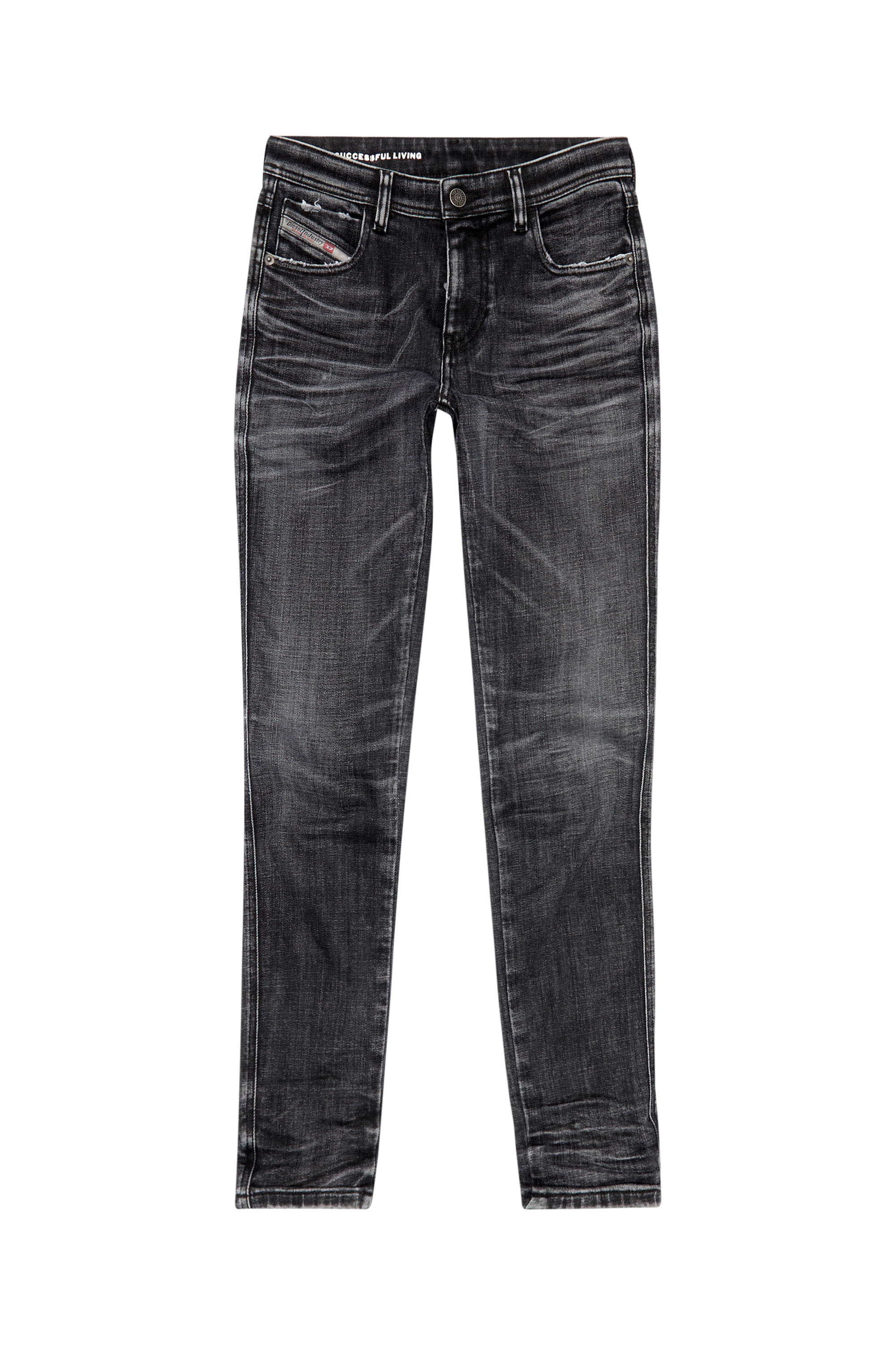 Diesel - Skinny Jeans 2015 Babhila 09G50, Schwarz/Dunkelgrau - Image 5