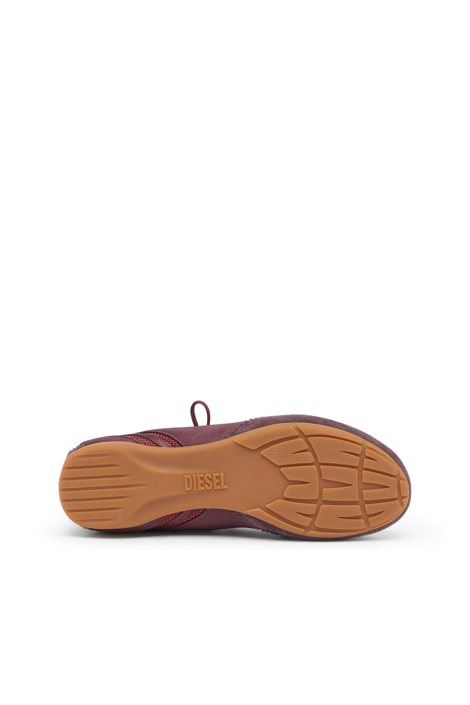 Diesel - D-MILE BALLERINA LACE UP II W, Damen D-Mile &ndash; Ballerinaschn&uuml;rschuhe aus Leder und Mesh in Burgunderrot - 5