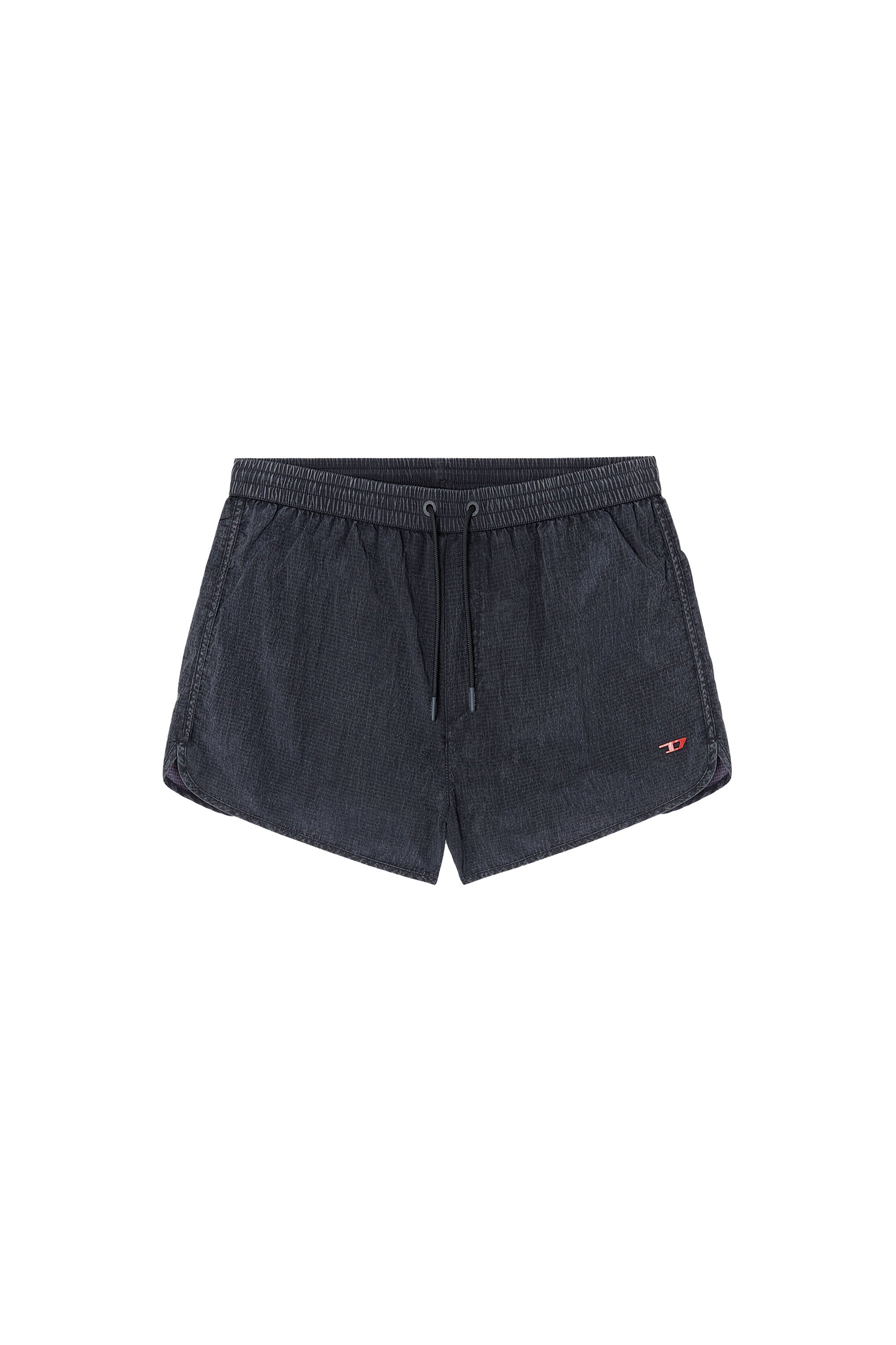 Diesel - OLIVER-30-D-POP, Herren Badeshorts aus behandeltem Ripstop in Schwarz - 4