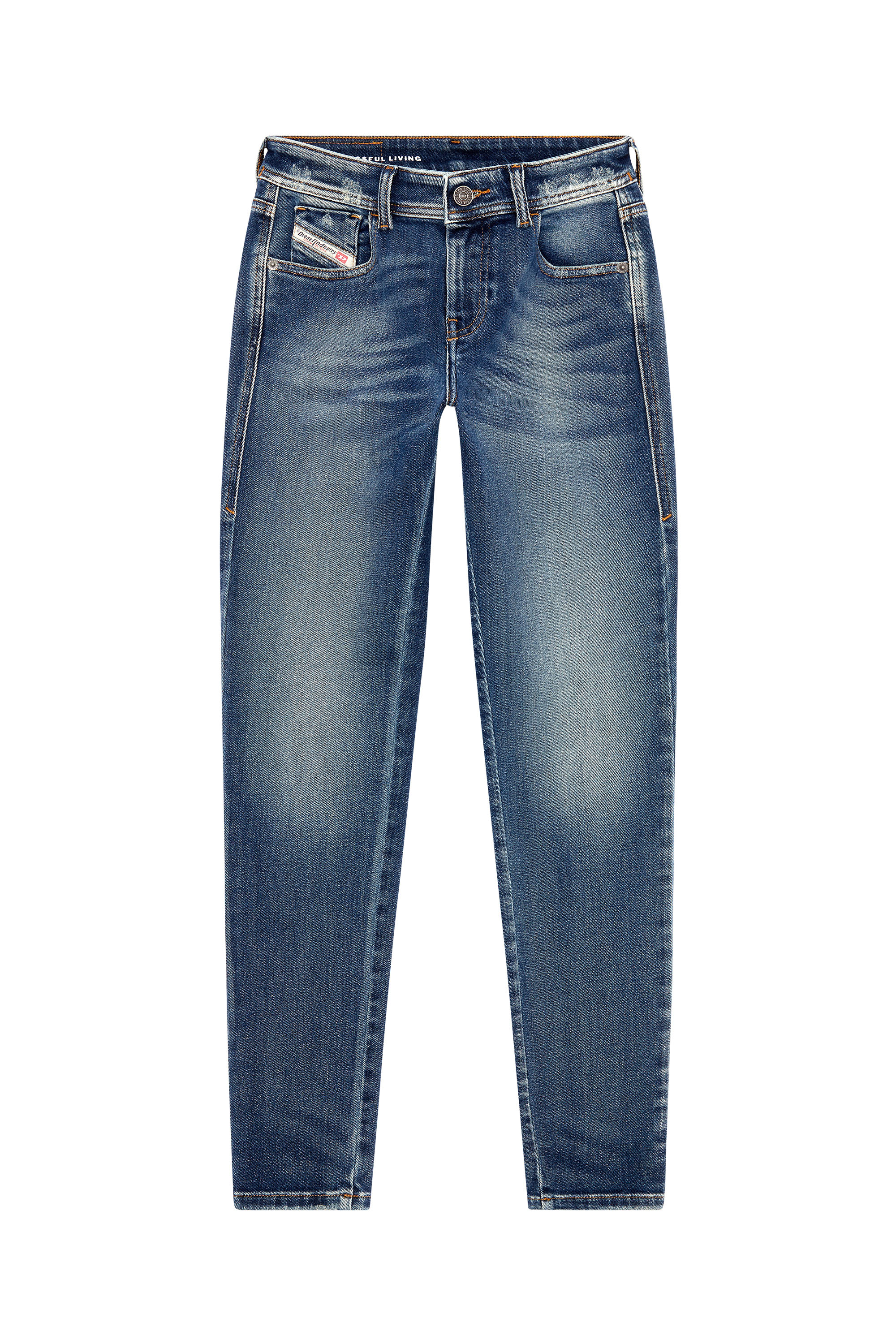Diesel - Super skinny Jeans 2017 Slandy 09G13, Dunkelblau - Image 3